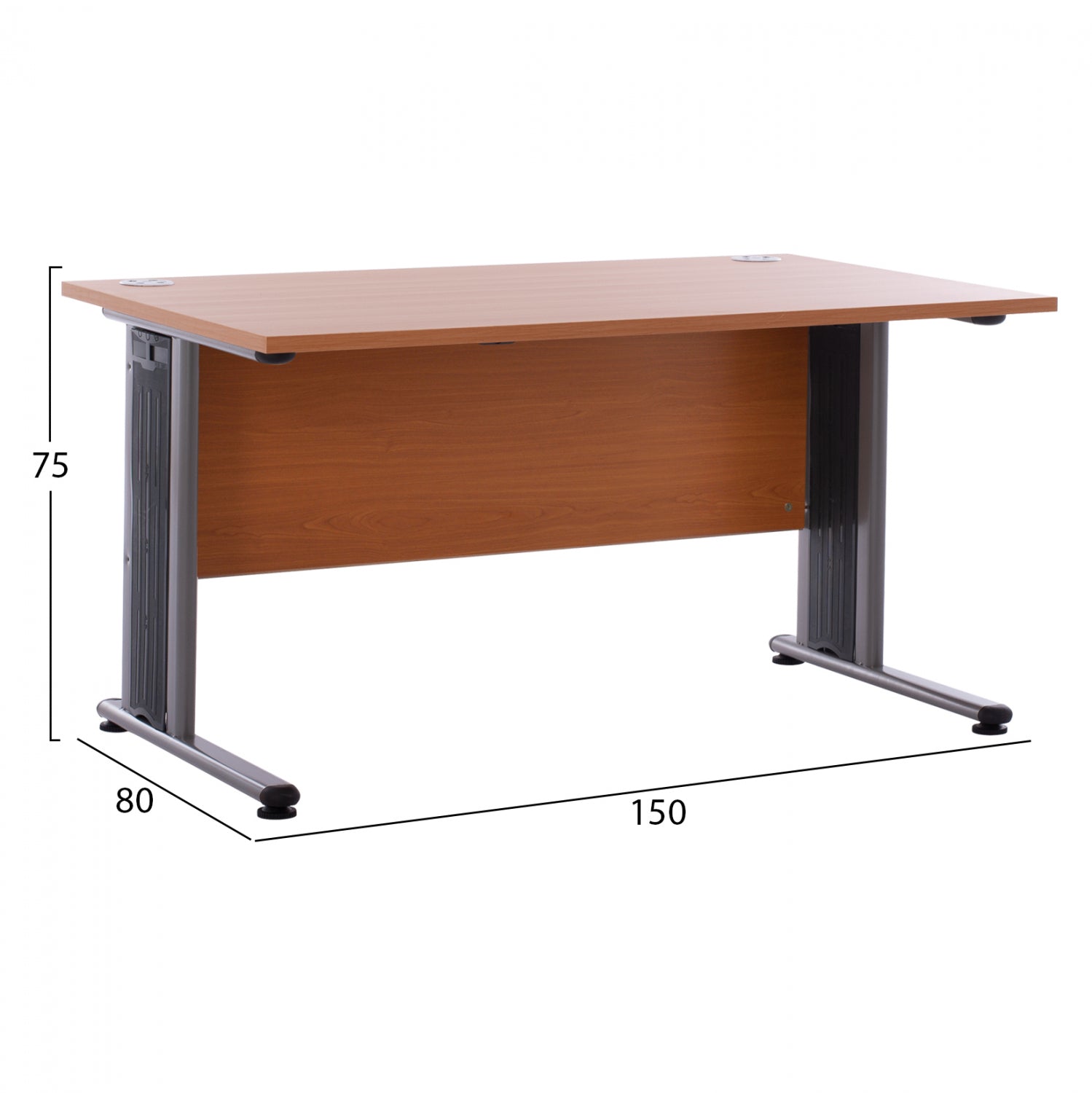 Професионално офис бюро в цвят череша 150x80x75