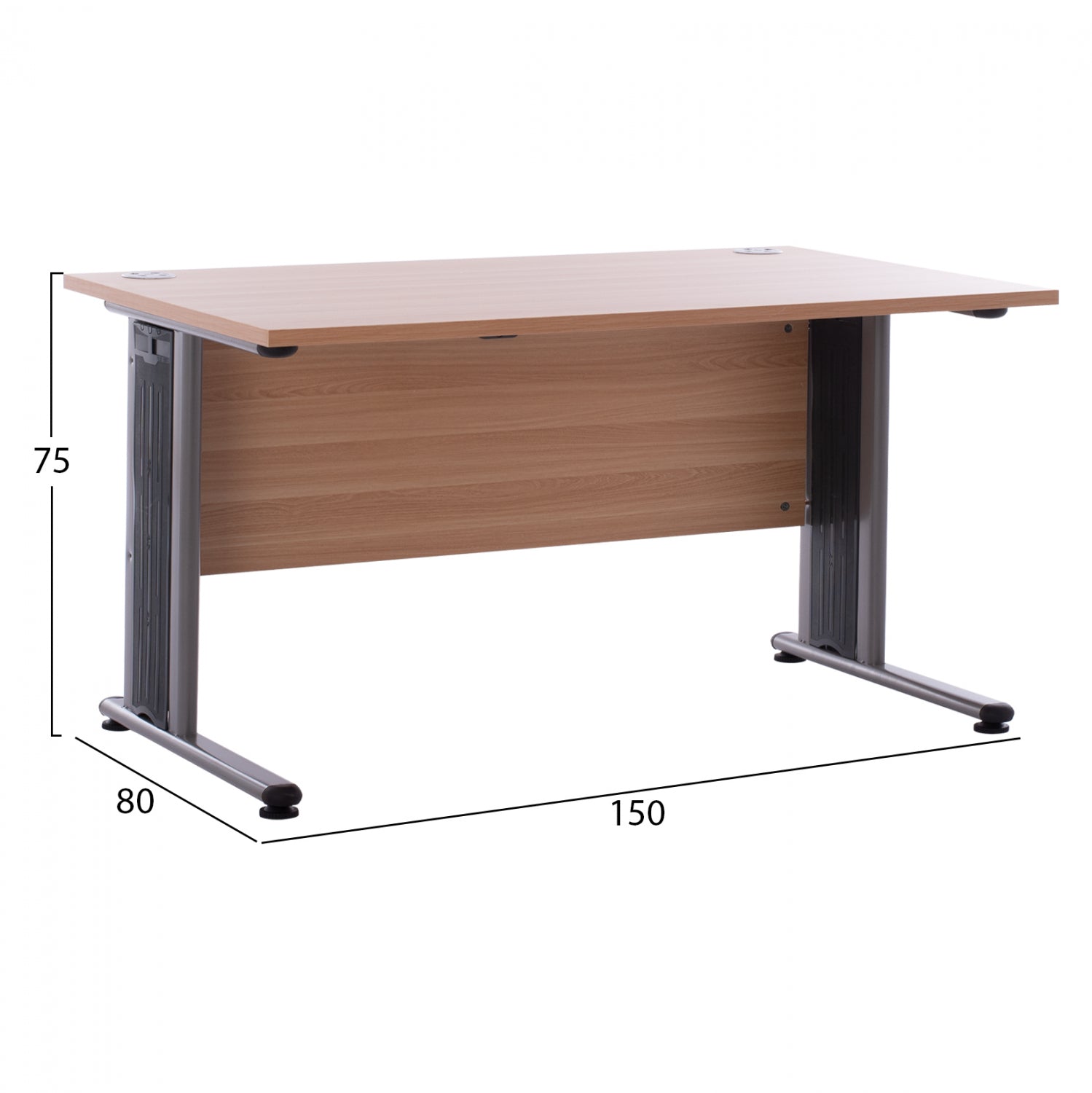 Професионално офис бюро в цвят дъб 150x80x75