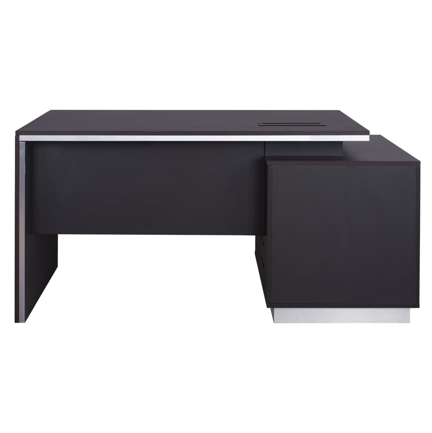 Професионално офис бюро с лява гардеробна Роузууд 180x80x76cm