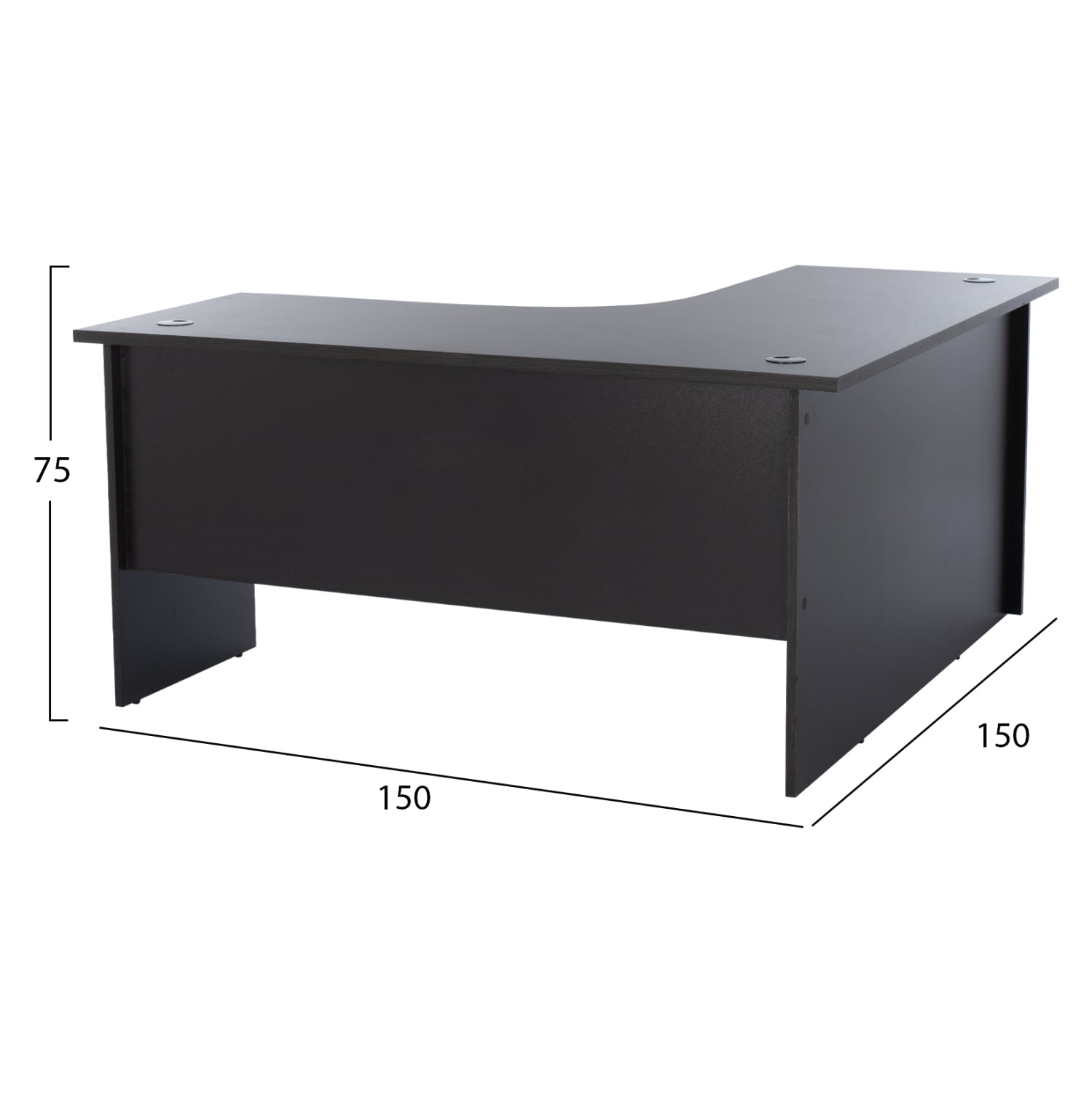 Професионален офисен ъгъл 150x150x75 Венге