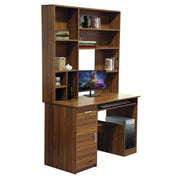 Бюро STATUS с рафтове за книги, орех, 120x55x182