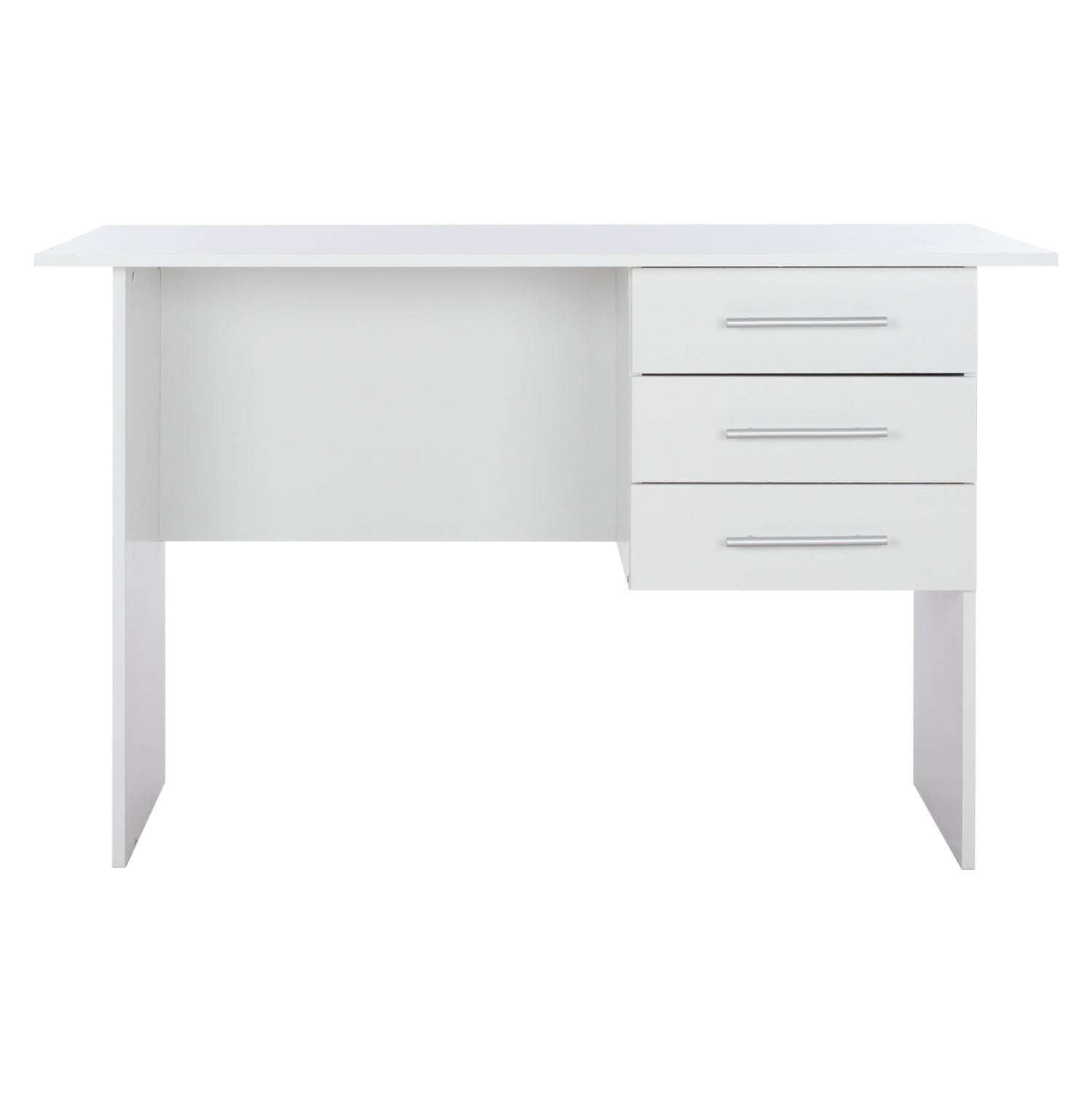 Бюро ENSLEY с меламин с 3 чекмеджета бяло 120x60x76 см.