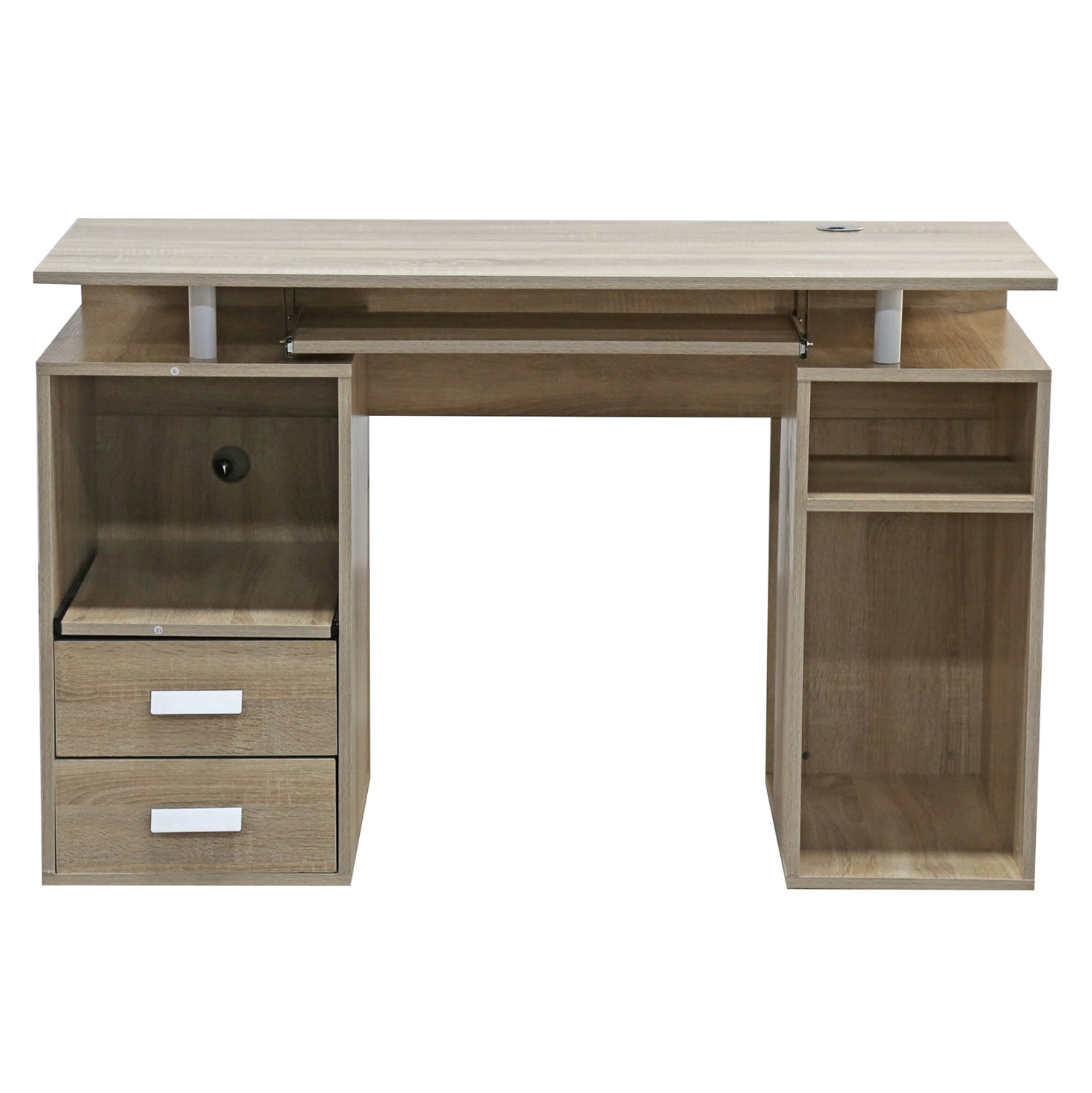 Меламиново бюро STATUS Sonoma-бяло, 120x55x76см.