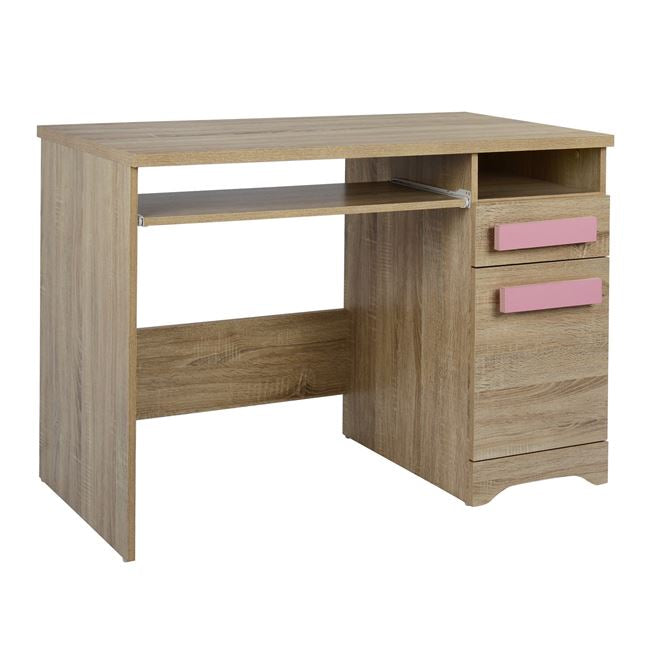 Бюро Playroom Sonama-Розово с дръжки 110X55X76.5