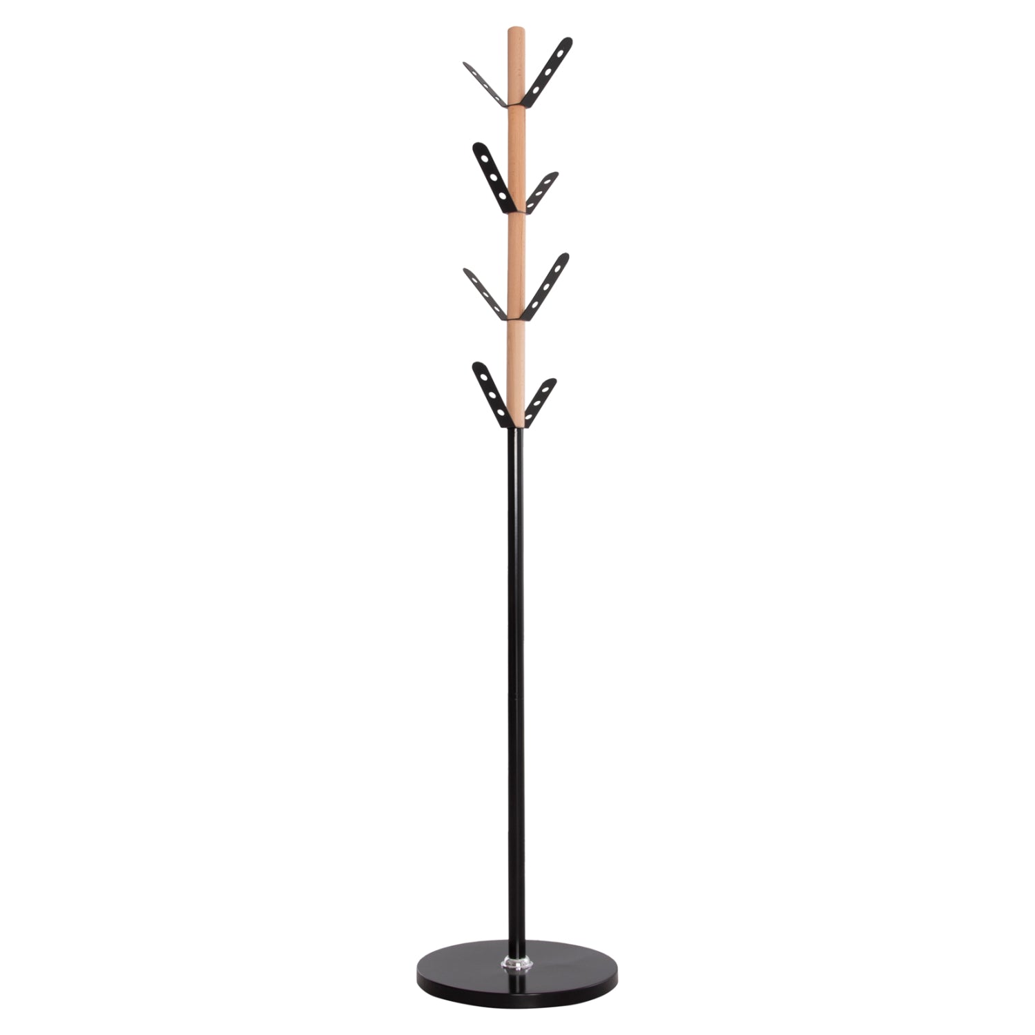 ЗАВЪРШВАЛКА ЗА ПАЛТА BILLY БУКОВА ДЪРВЕСИНА-ЧЕРЕН МЕТАЛ-ОСНОВА С ДЪРВО Φ37.5X180Hсм.
