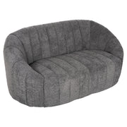 Диван за двама Чивитавекия сива букле материя 145x82x67Hсм.