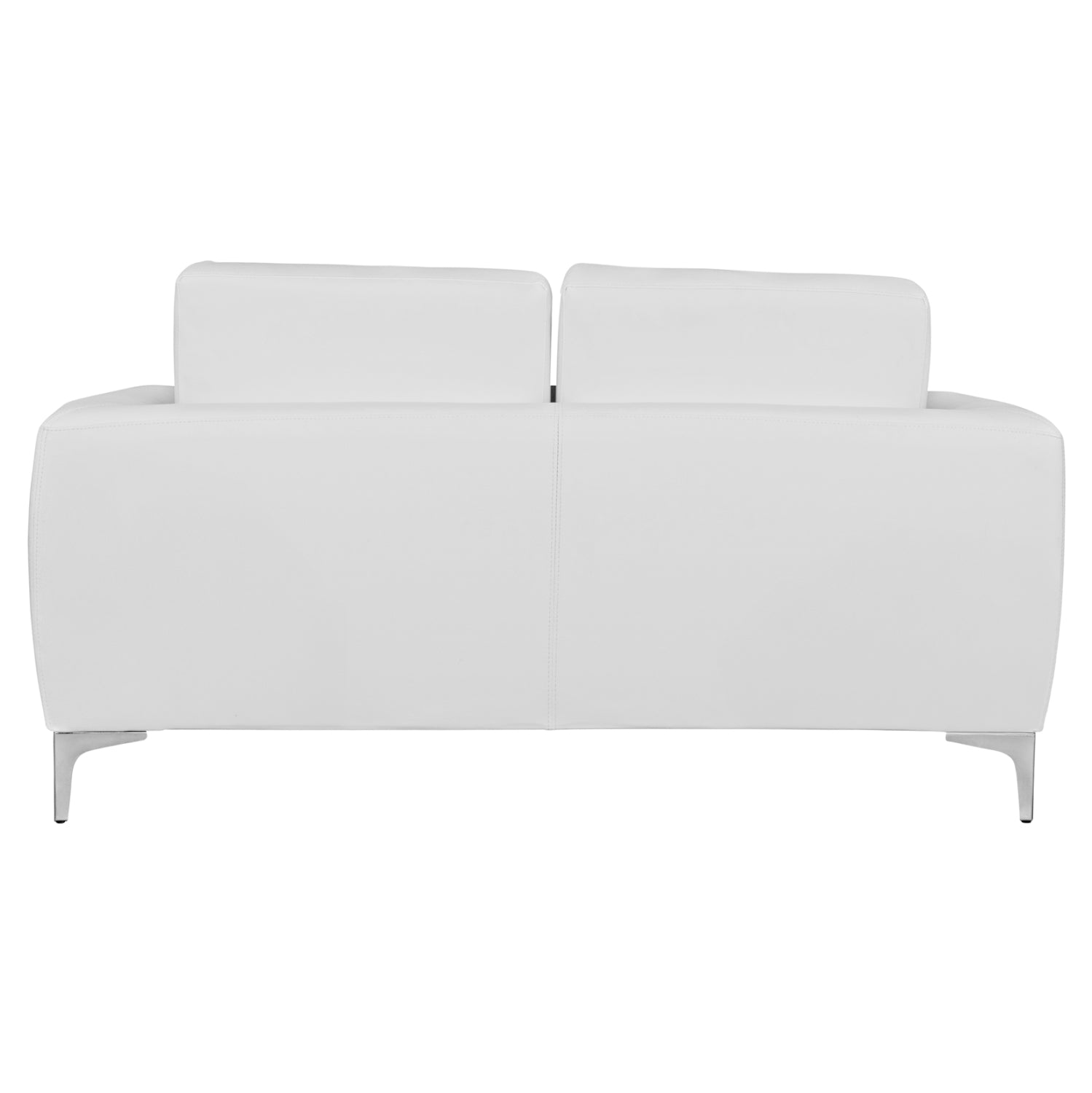 Диван 2-местен Бергамо с бял PU 142x81x81 см