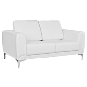 Диван 2-местен Бергамо с бял PU 142x81x81 см