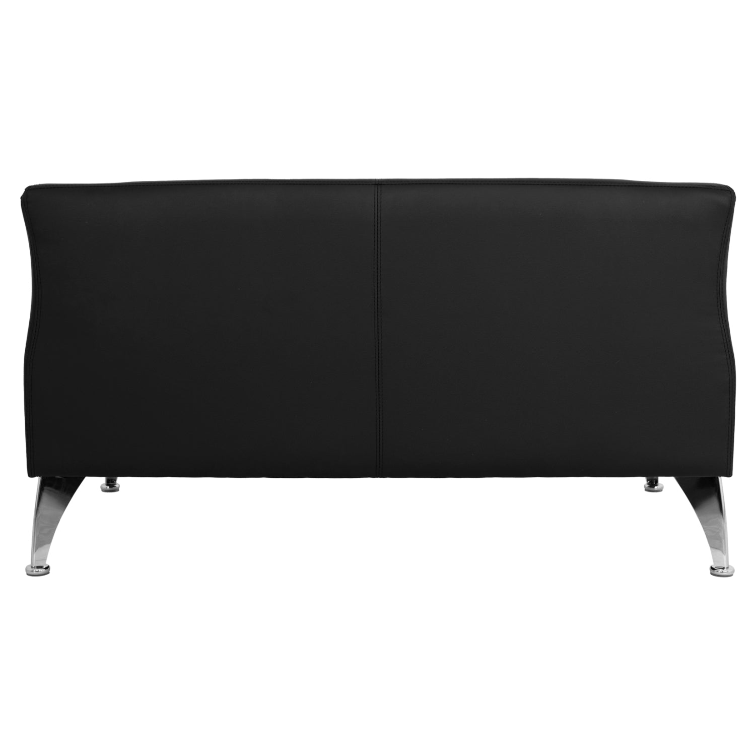 Диван 2-местен Генуа черен PU 130x75x71 см