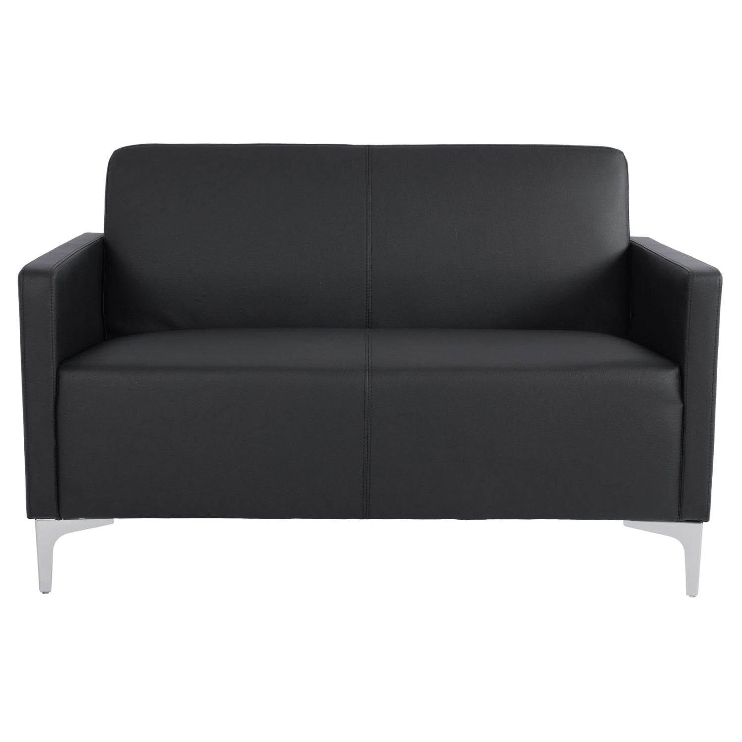 Диван за двама Сиракуза черен PU 113x71x71cm