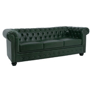 Диван 3-местен T. Монтео PU кипарис зелено 208x90x73 см.