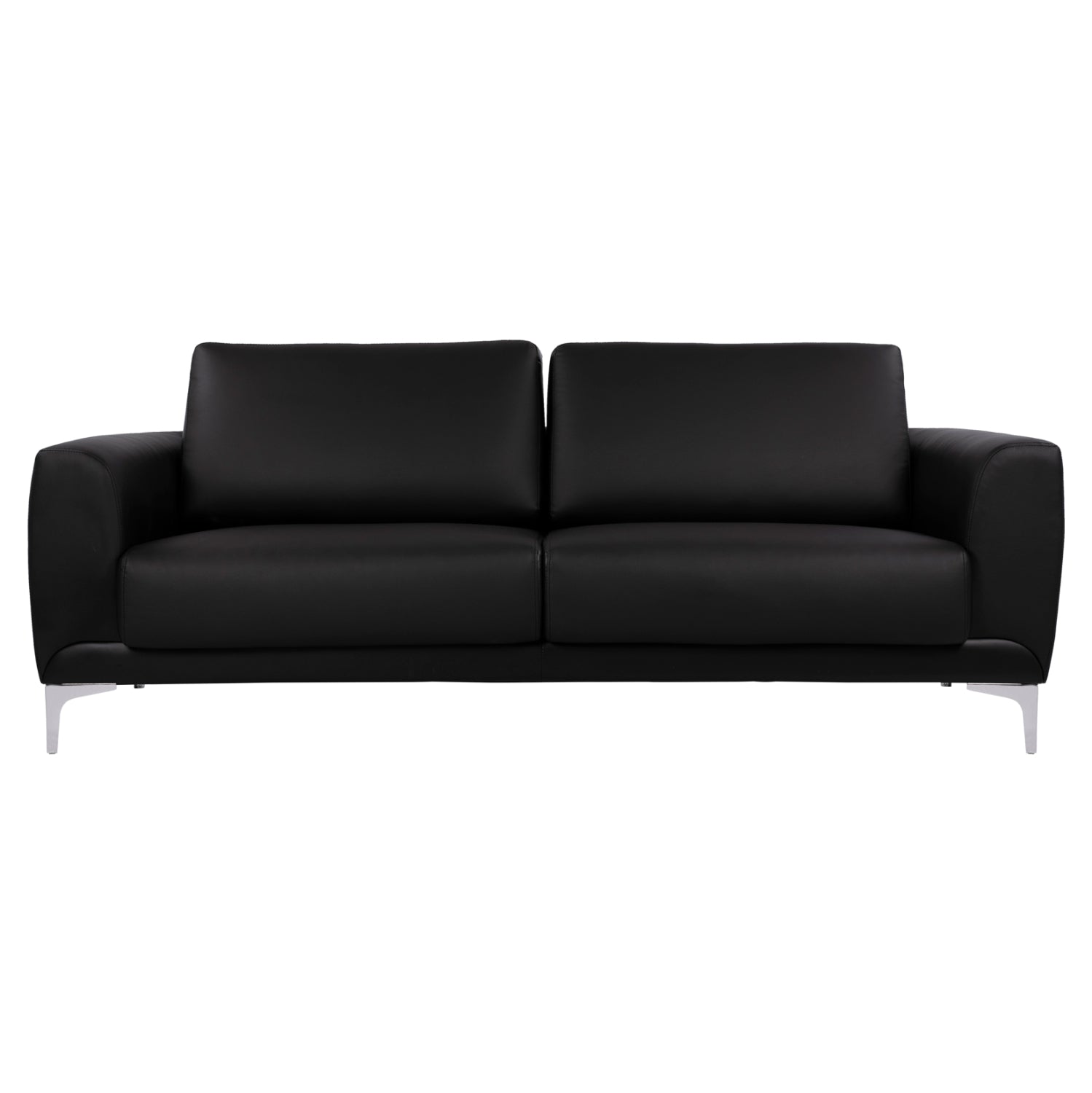 Диван 3-местен Бергамо с черен PU 190x81x81 см