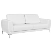 Диван 3-местен Бергамо с бял PU 190x81x81 см