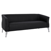 Диван 3-местен Генуа черен PU 180x75x71 см