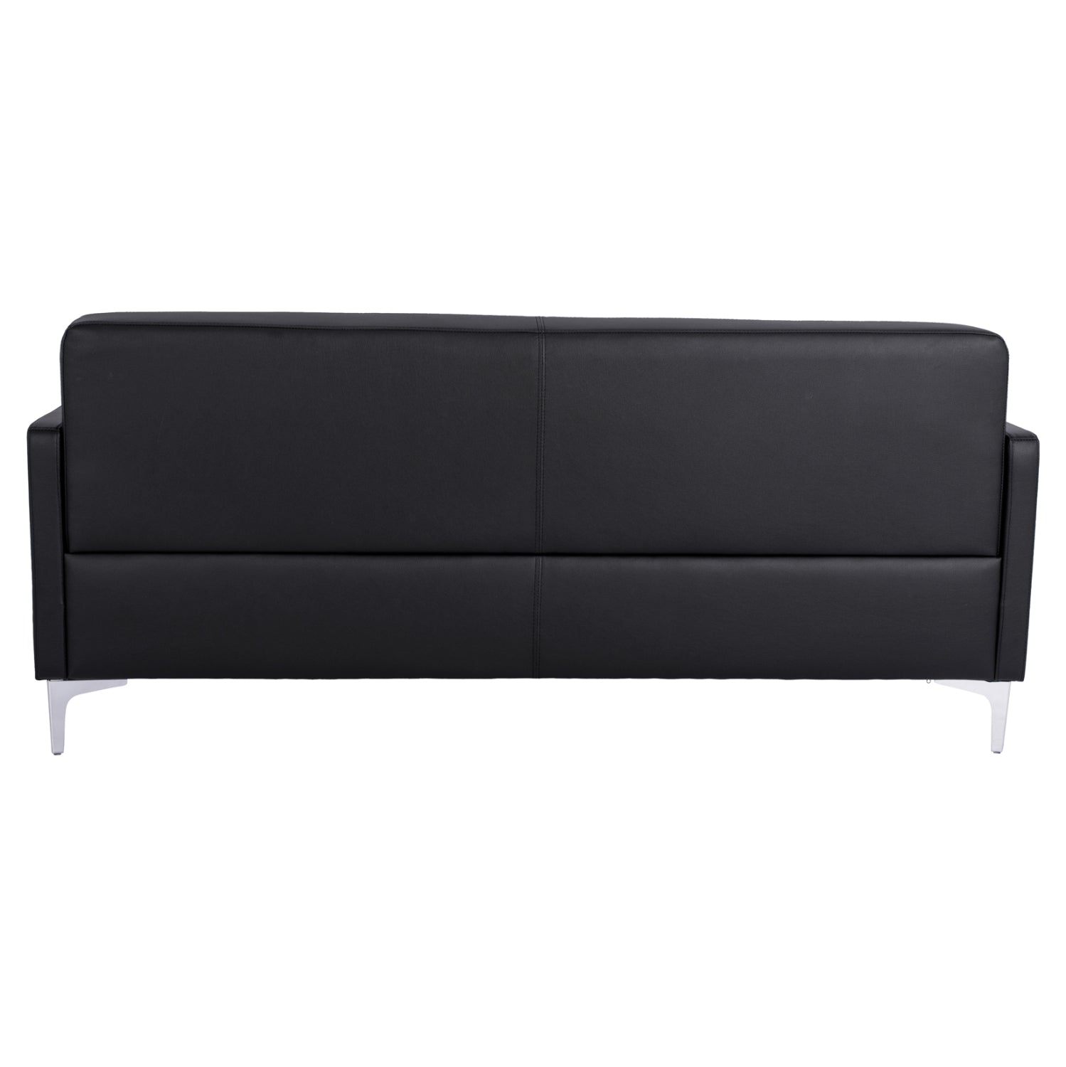 Диван за трима Сиракуза с черен PU 163x71x71cm