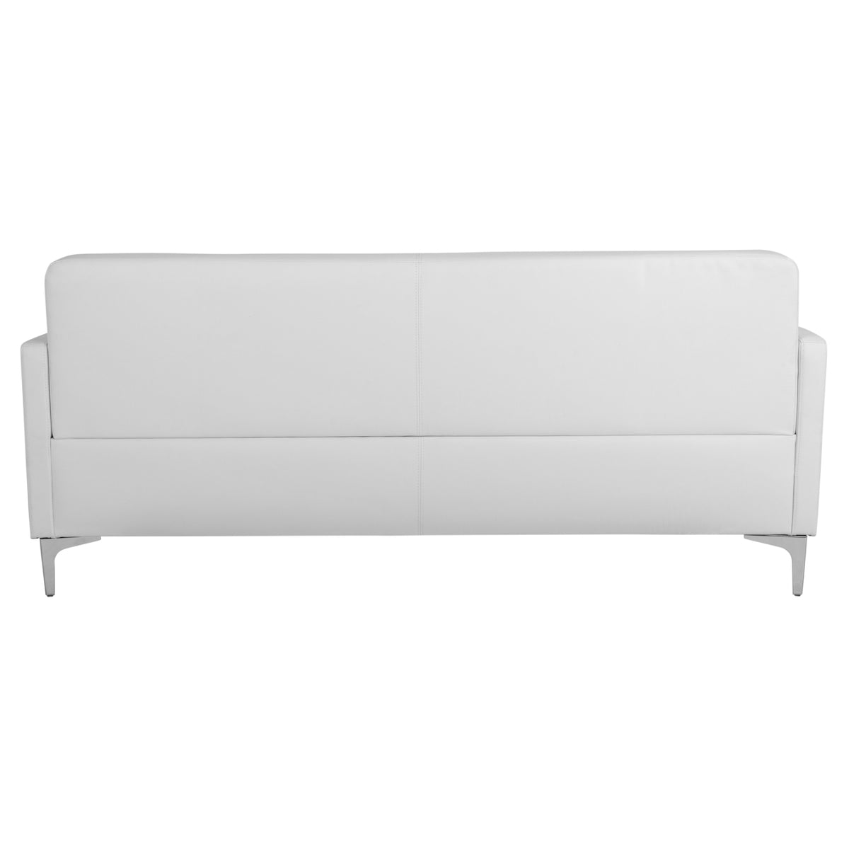 Диван за трима Сиракуза с бял PU 163x71x71cm