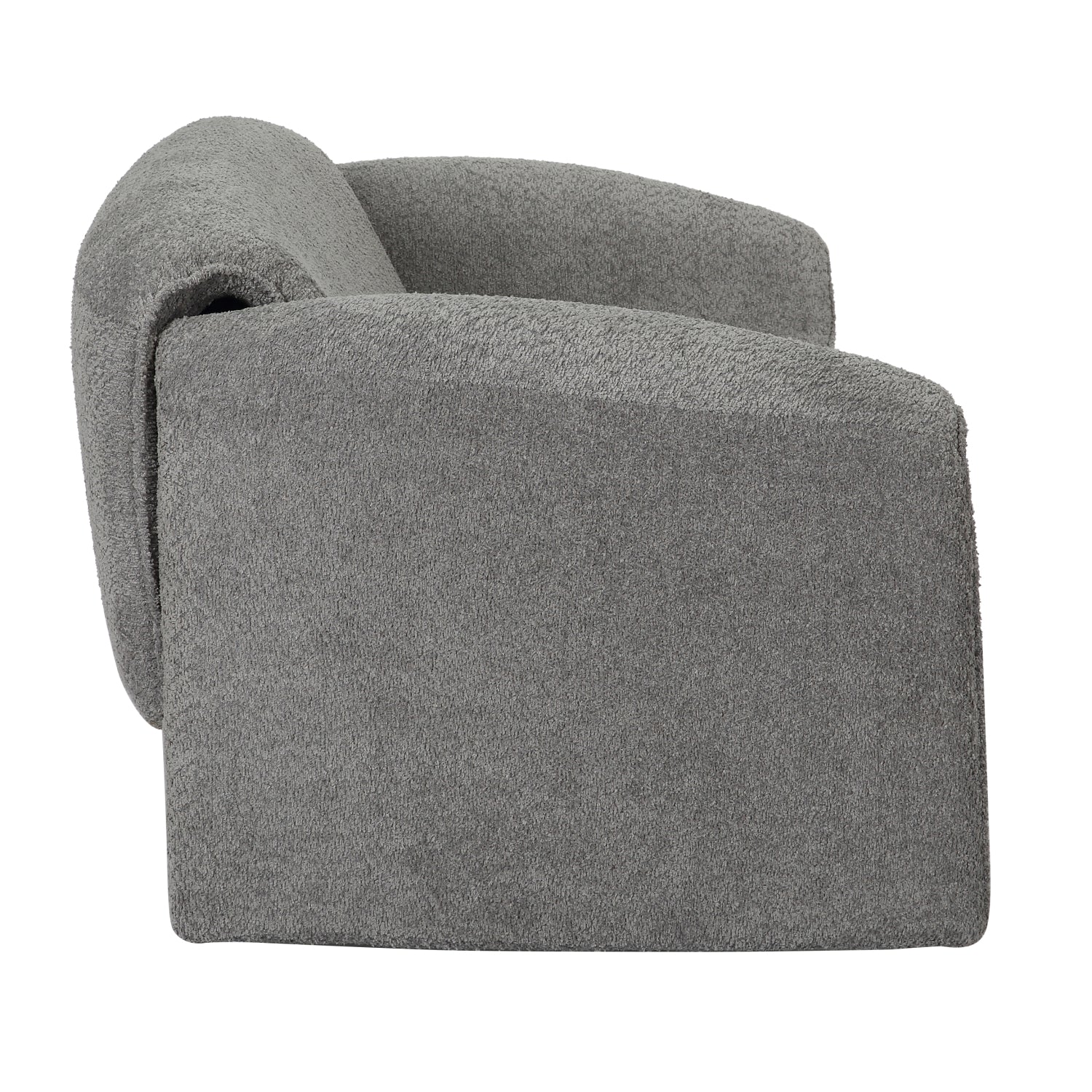 ДИВАН 2-МЕСТЕН Биела МЕТАЛНА РАМКА-СИВ БУКЛЕ ПЛАТ 160x80x63Hcm.