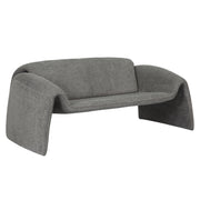 ДИВАН 2-МЕСТЕН Биела МЕТАЛНА РАМКА-СИВ БУКЛЕ ПЛАТ 160x80x63Hcm.