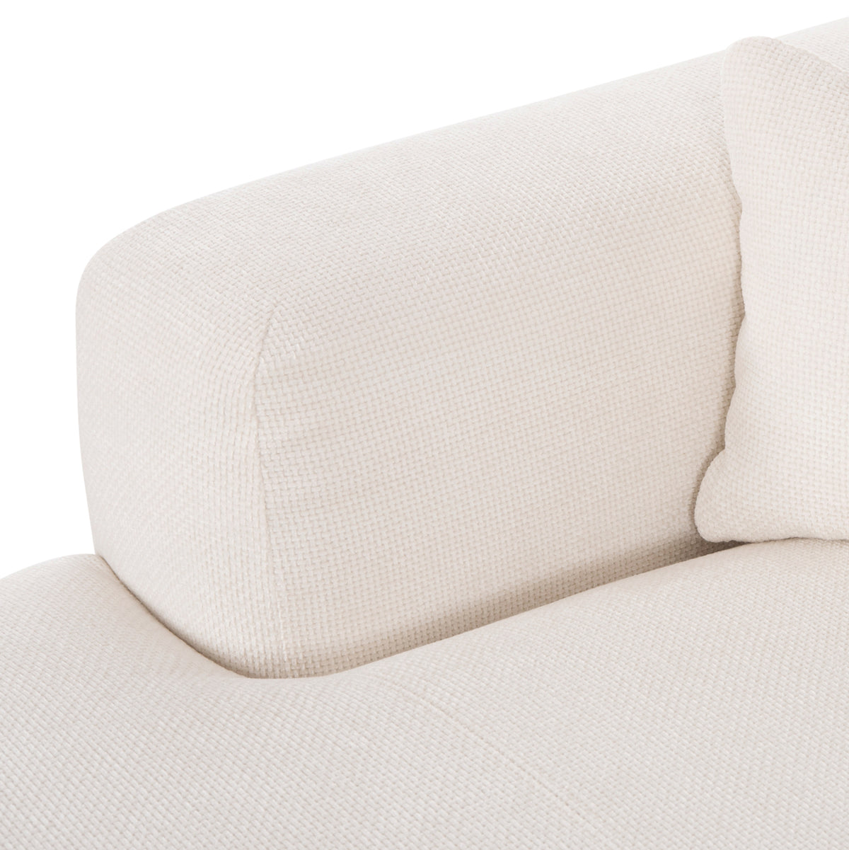 Ъглов диван (ляв) Орбетело.02L бяла тъкан 110-282x98-160x72Hсм.