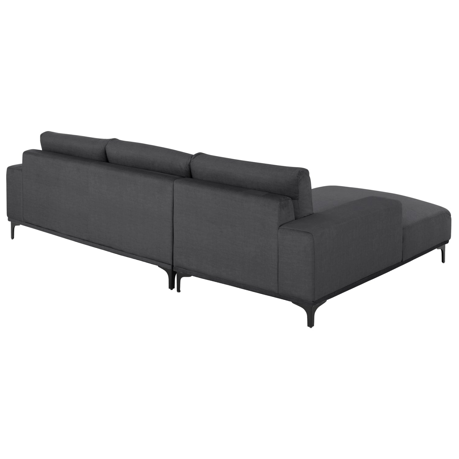 Ъглов диван (ляв) NOA.02L антрацитова тъкан 288x90-157x67-80Hсм.
