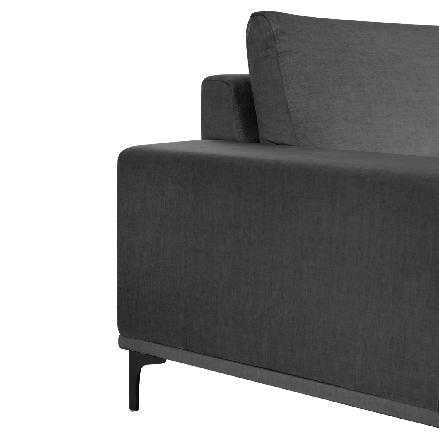 Ъглов диван (ляв) NOA.02L антрацитова тъкан 288x90-157x67-80Hсм.