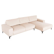 Ъглов диван (десен) NOA.01R екрю тъкан 288x90-157x67-80Hсм.