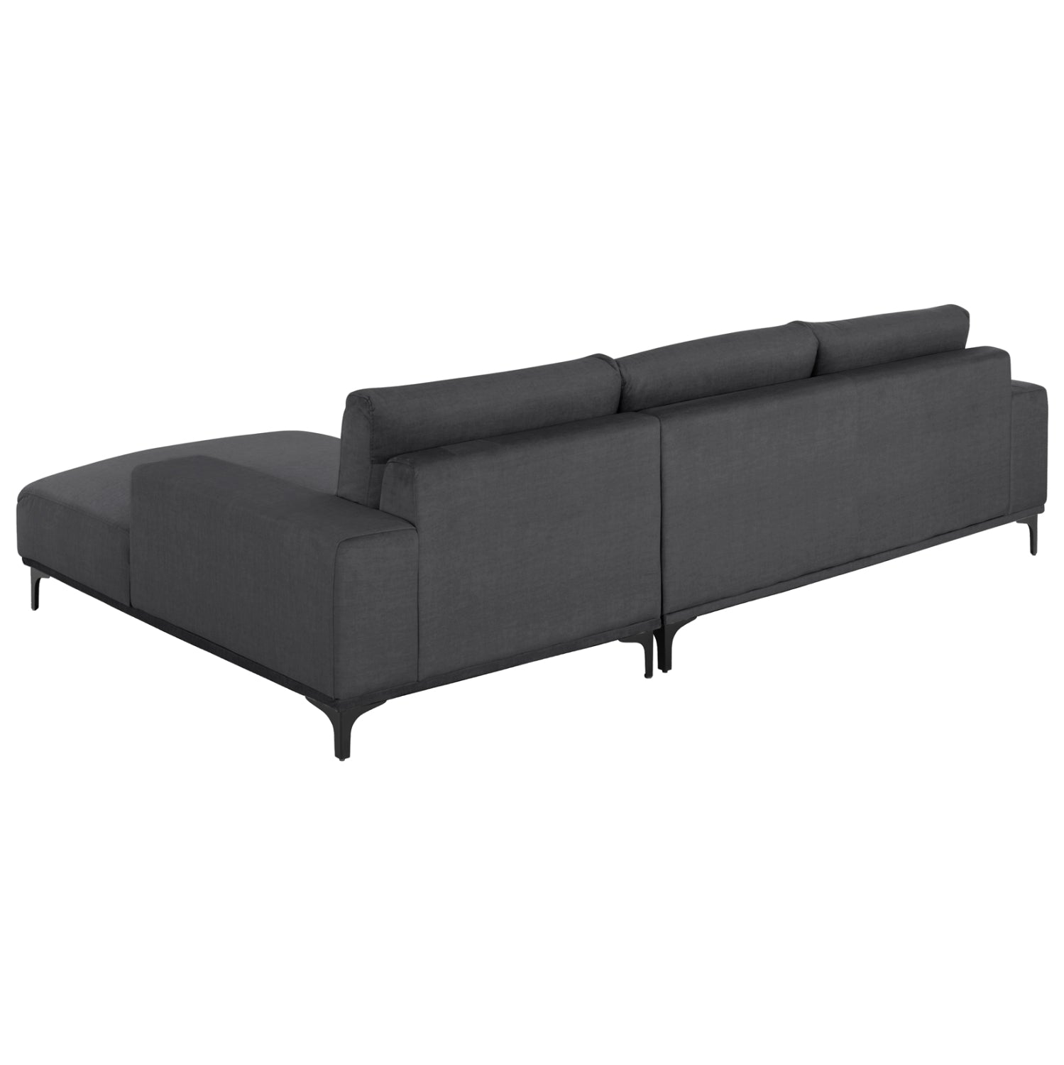 Ъглов диван (десен) NOA.02R антрацитова тъкан 288x90-157x67-80Hсм.