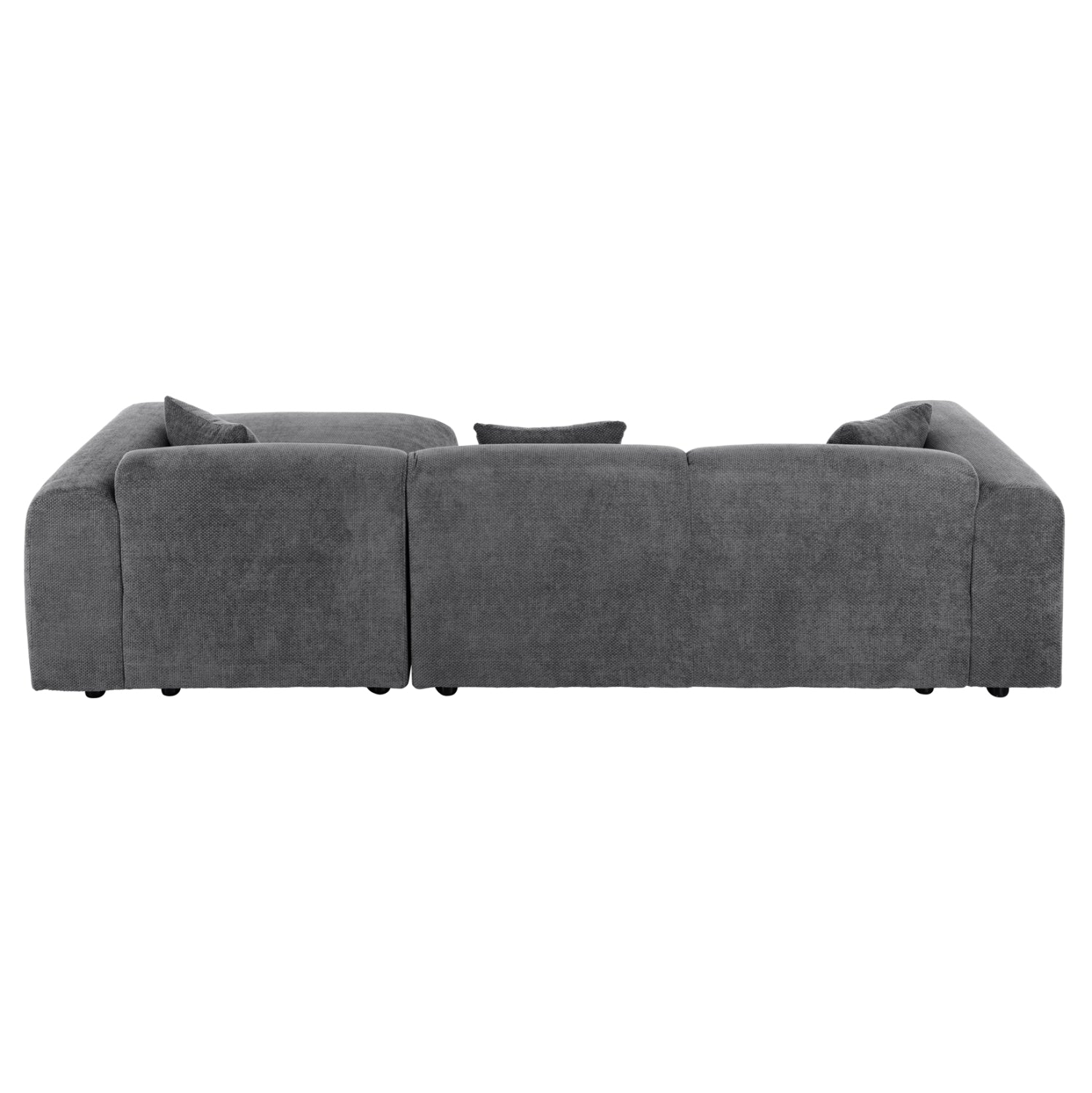 Ъглов диван Орбетело.04R антрацитова тъкан 110-282x98-160x72Hсм.