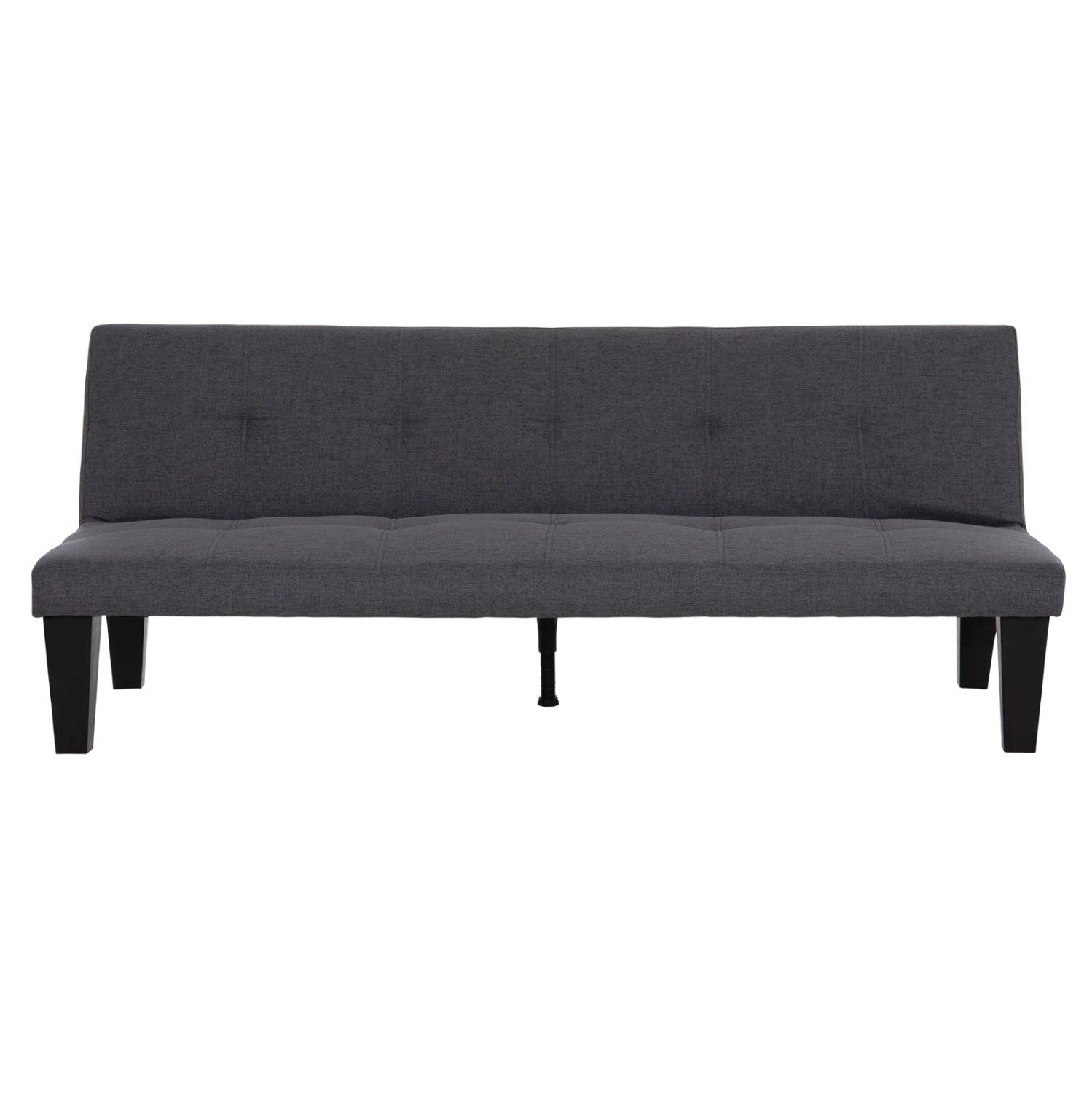 Диван с функция сън за двама Абано сив PU кожа 165x75x64Hсм.
