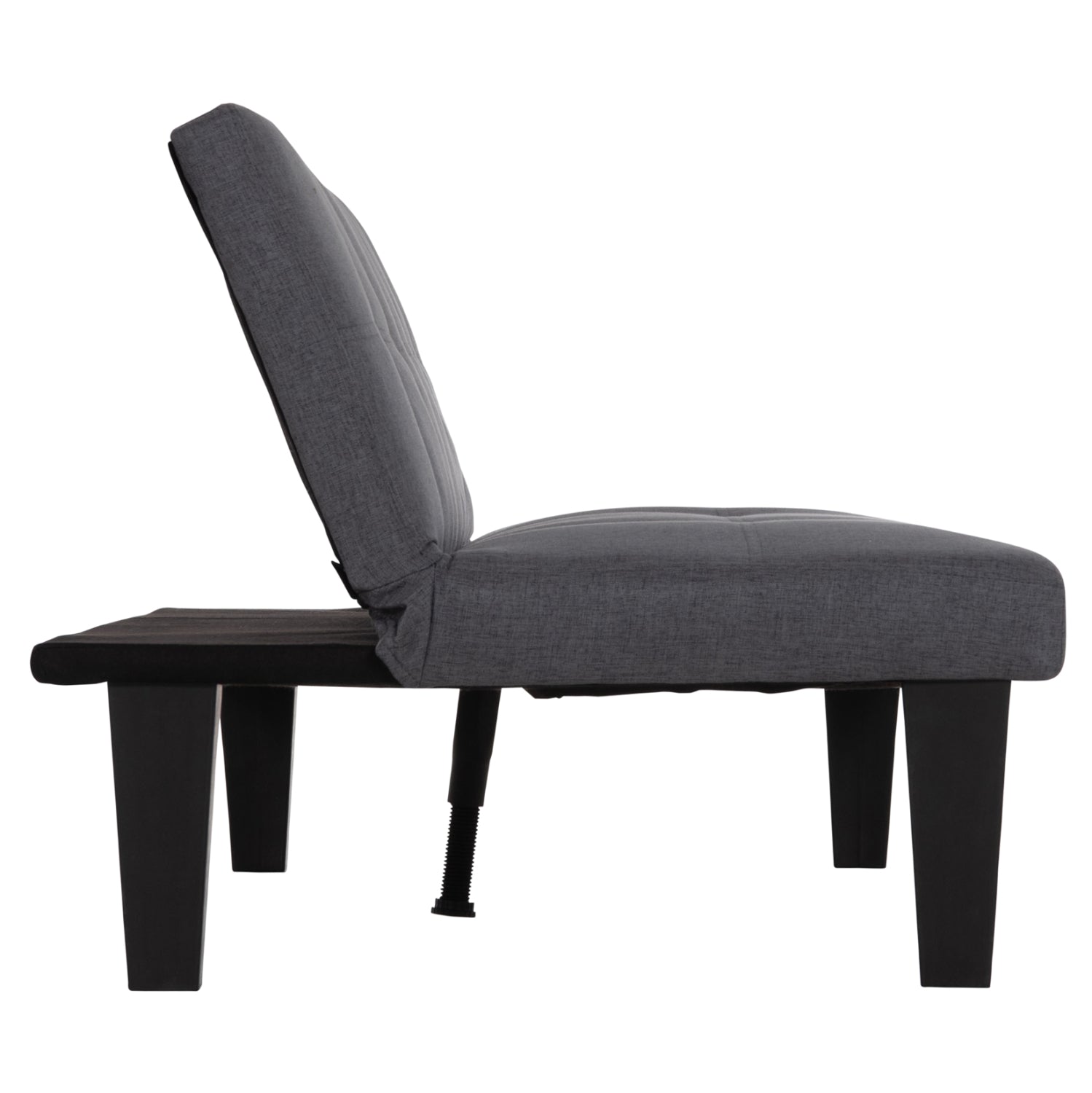 Диван с функция сън за двама Абано сив PU кожа 165x75x64Hсм.