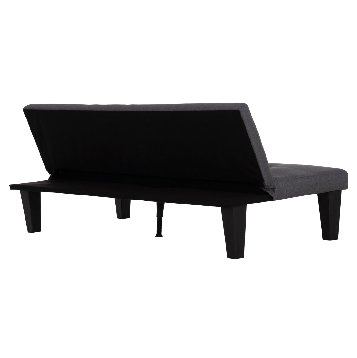 Диван с функция сън за двама Абано сив PU кожа 165x75x64Hсм.