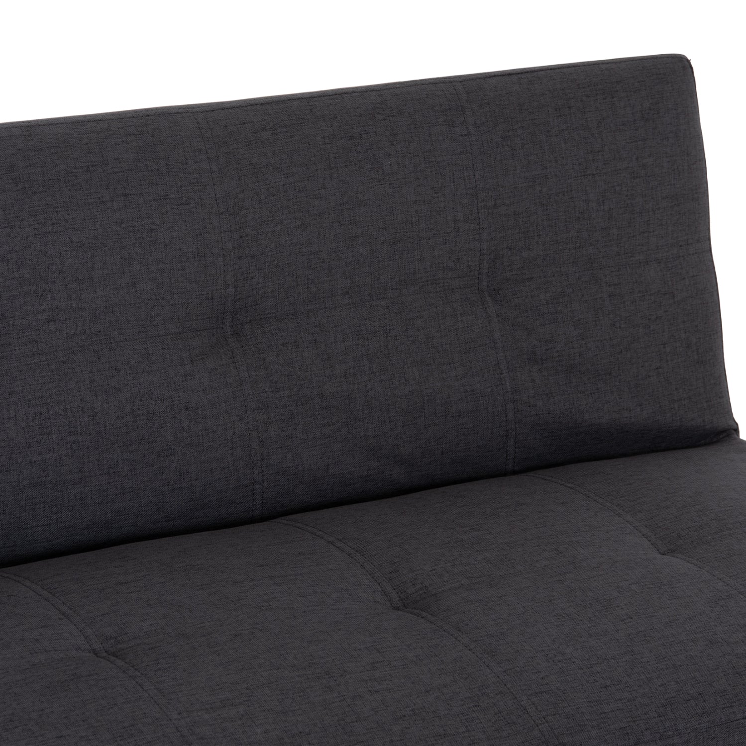Диван с функция сън за двама Абано сив PU кожа 165x75x64Hсм.