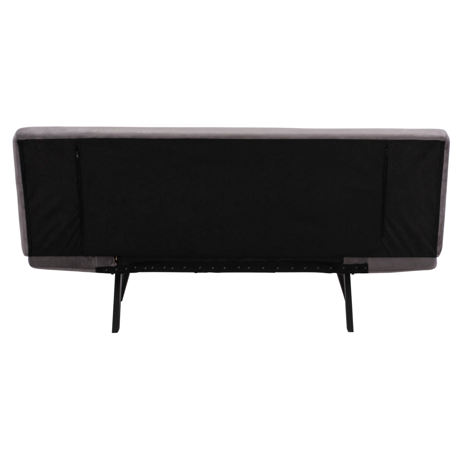 Разтегателен Диван 3-местен от сив кадифе 182x80x88 см