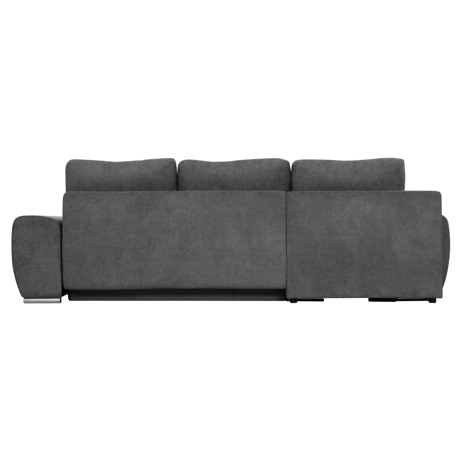 Ъглов диван с функция сън ляв Сатурния.01L сив плат 270x181x75Hсм.
