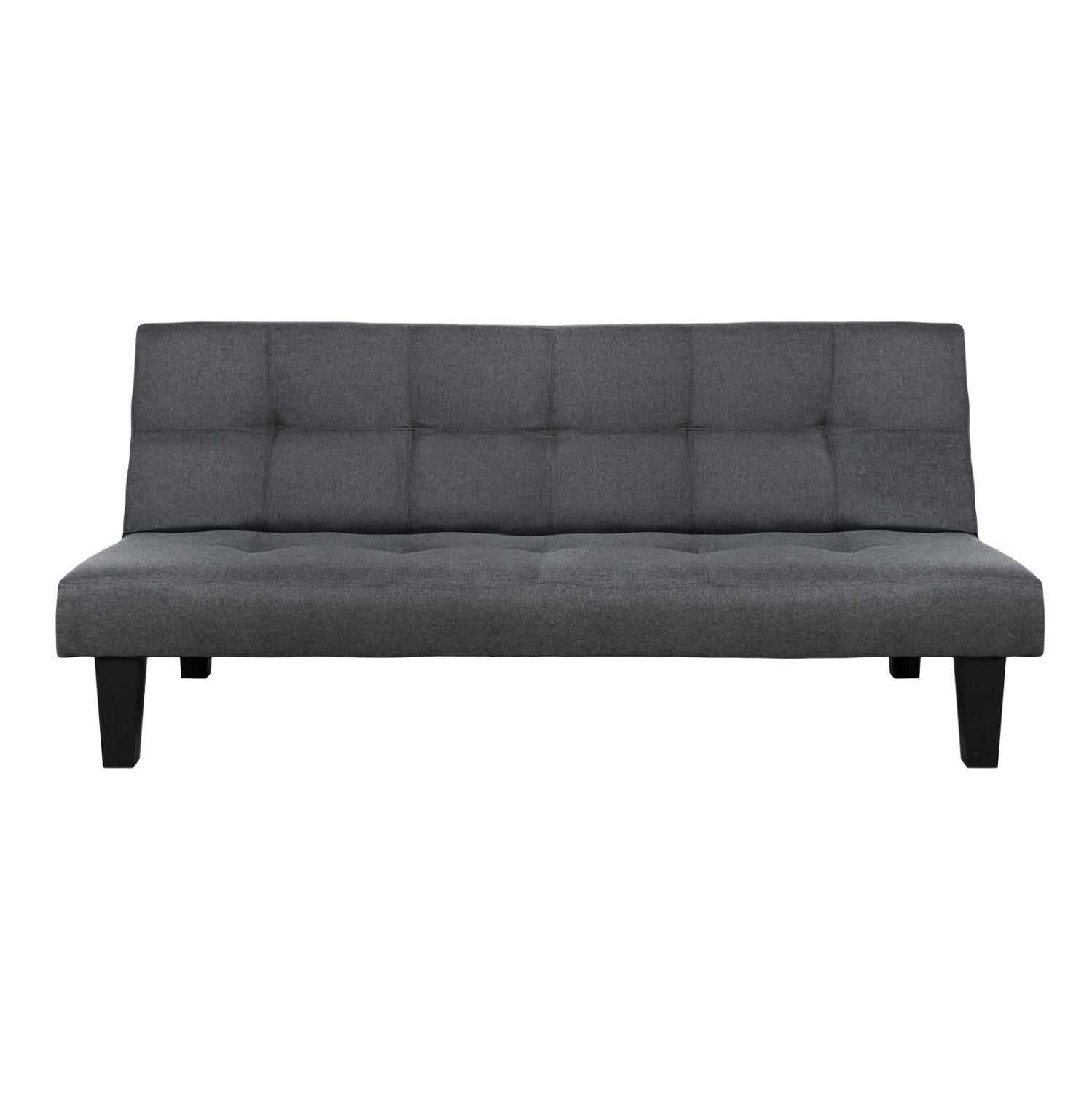Диван/легло сива тъкан 180x82.5x78Y см