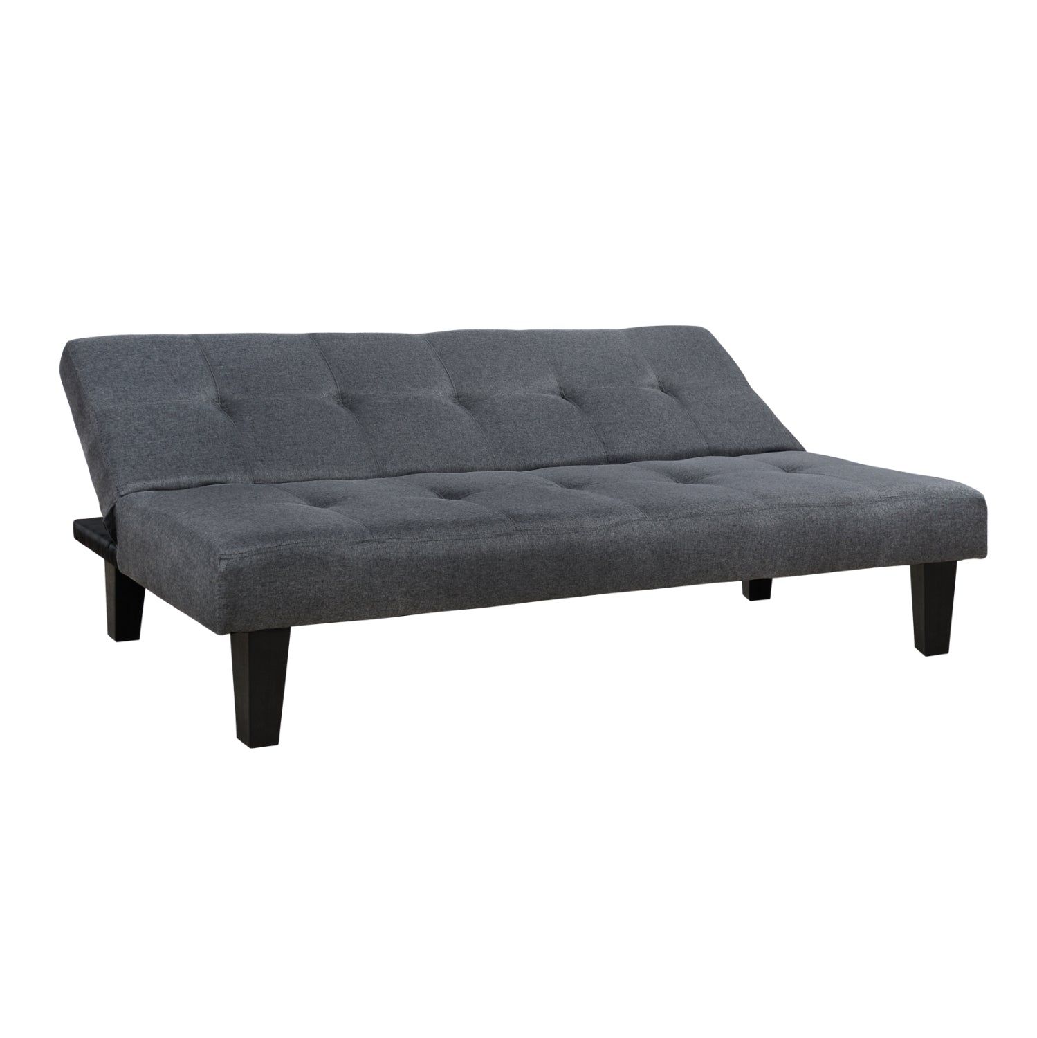 Диван/легло сива тъкан 180x82.5x78Y см