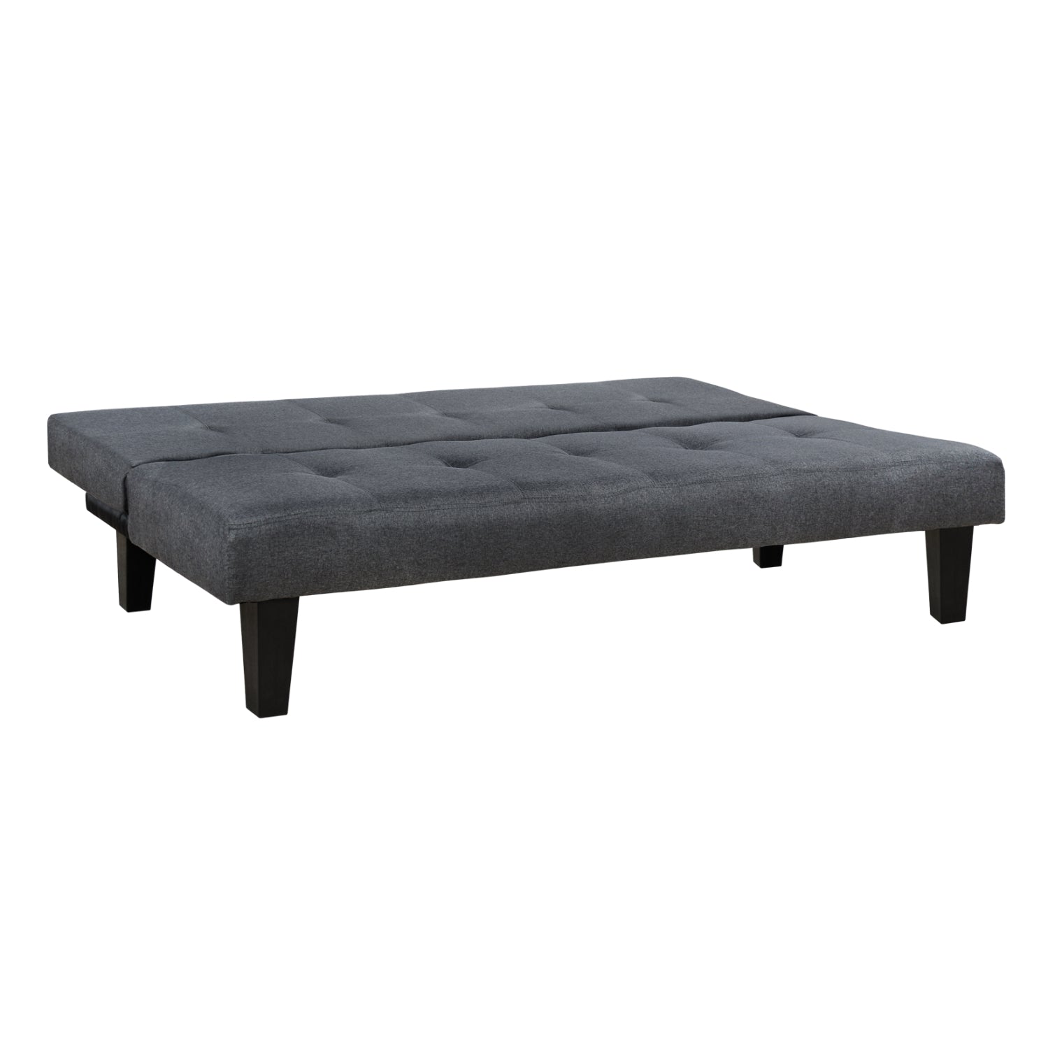 Диван/легло сива тъкан 180x82.5x78Y см