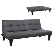 Диван/легло сива тъкан 180x82.5x78Y см