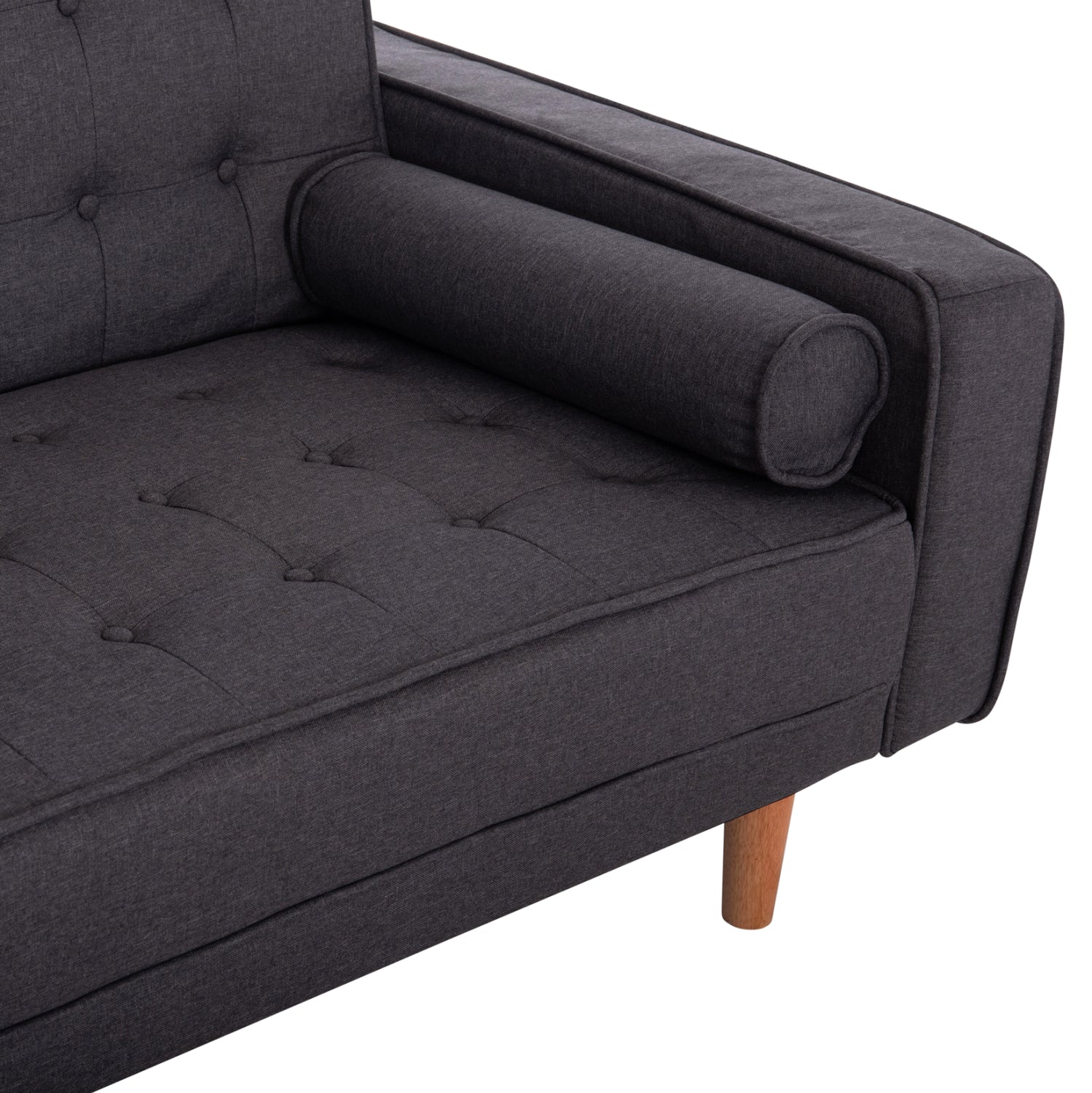 Диван легло Кремона Сив с 2 възглавници 222x97x80Hcm