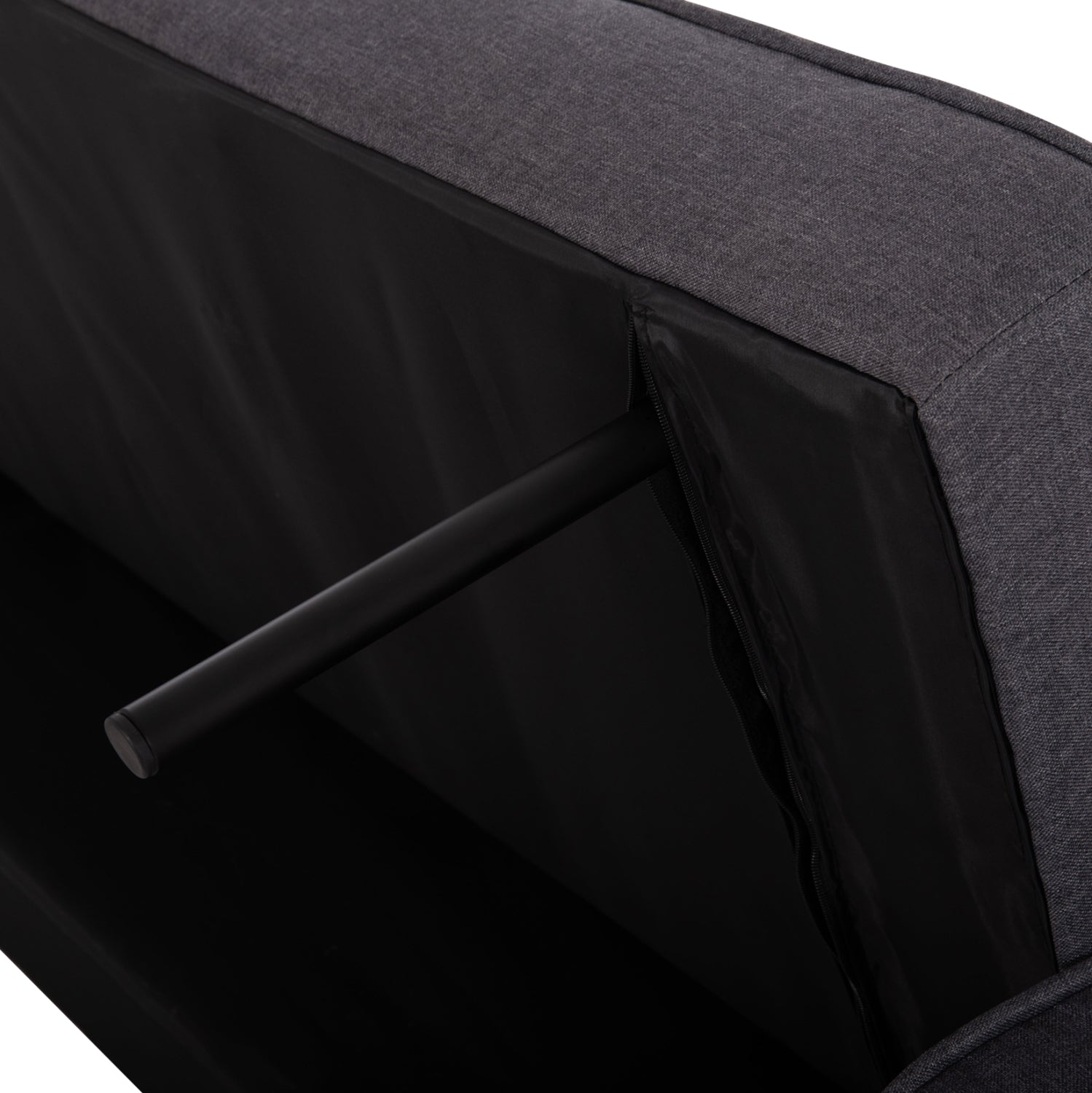 Диван легло Кремона Сив с 2 възглавници 222x97x80Hcm
