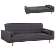 Диван легло Кремона Сив с 2 възглавници 222x97x80Hcm