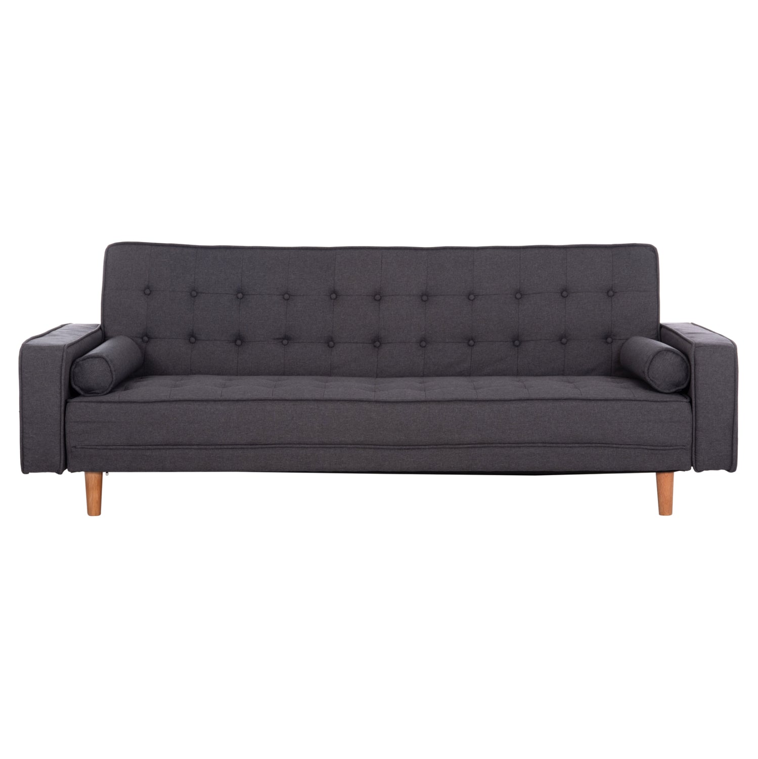 Диван легло Кремона Сив с 2 възглавници 222x97x80Hcm