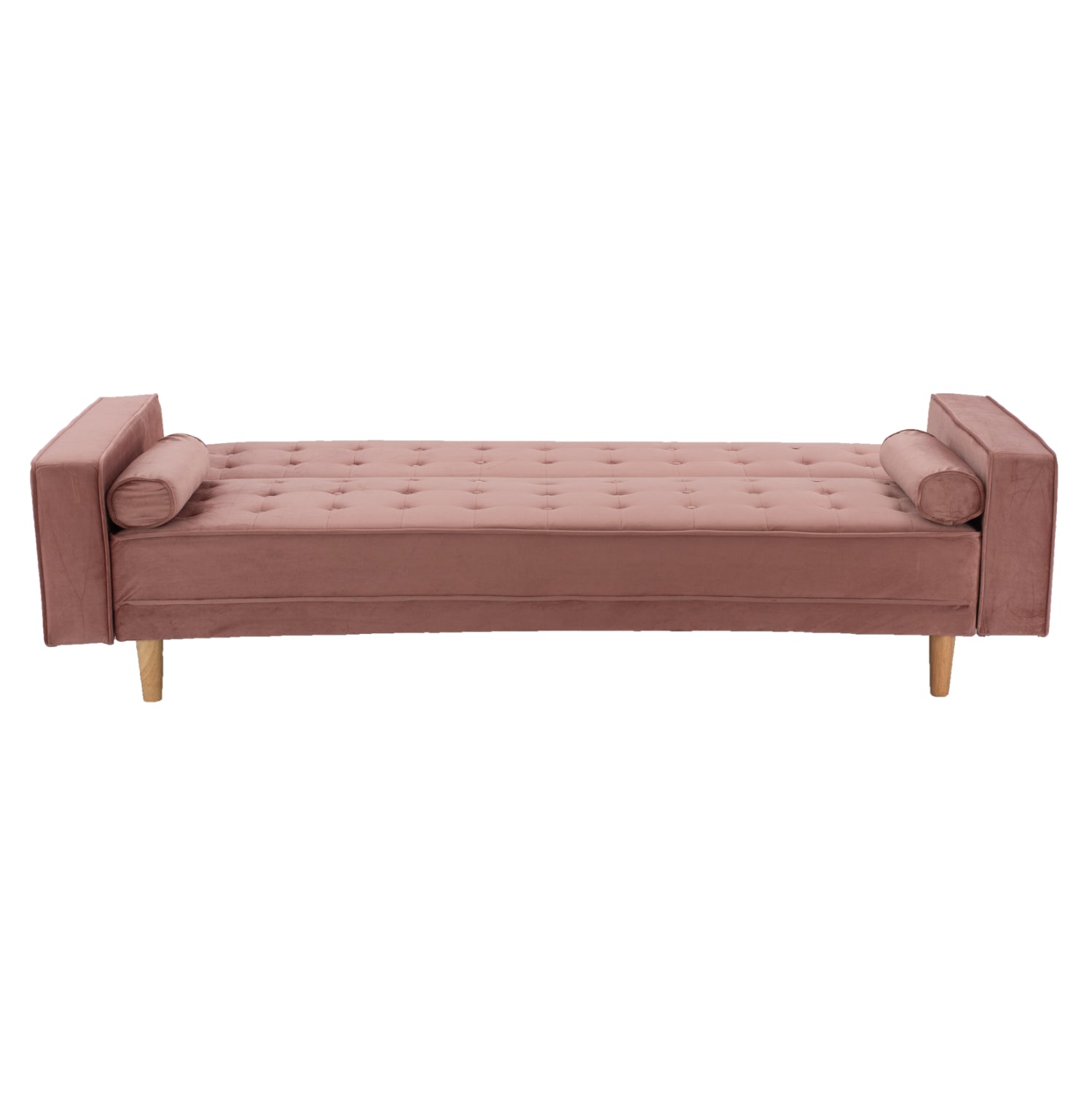 Разтегателен диван Кремона кадифе прасковено розово 224X88X84cm.