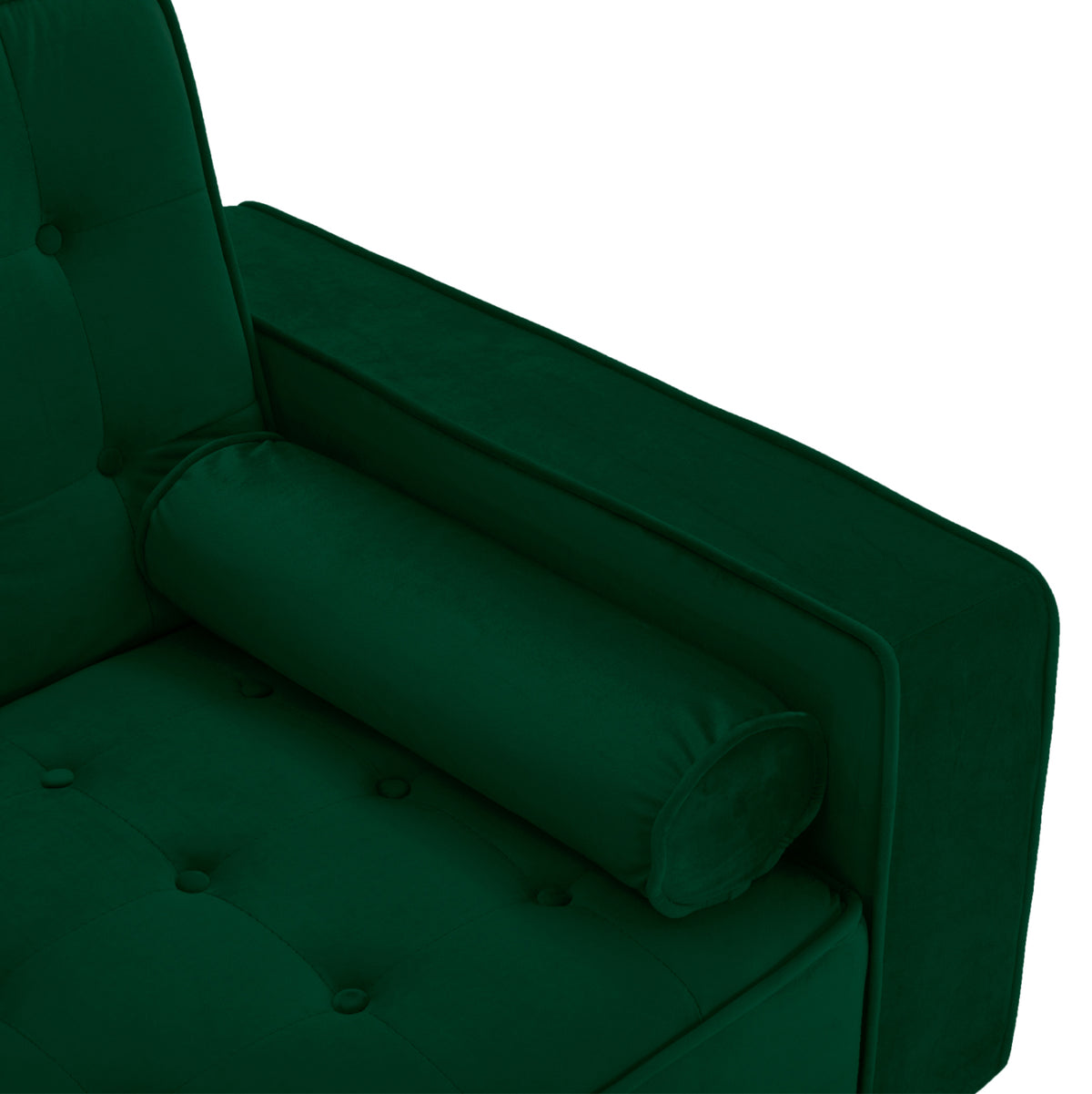 Разтегателен диван Кремона кадифе зелен 224X88X84Y cm.