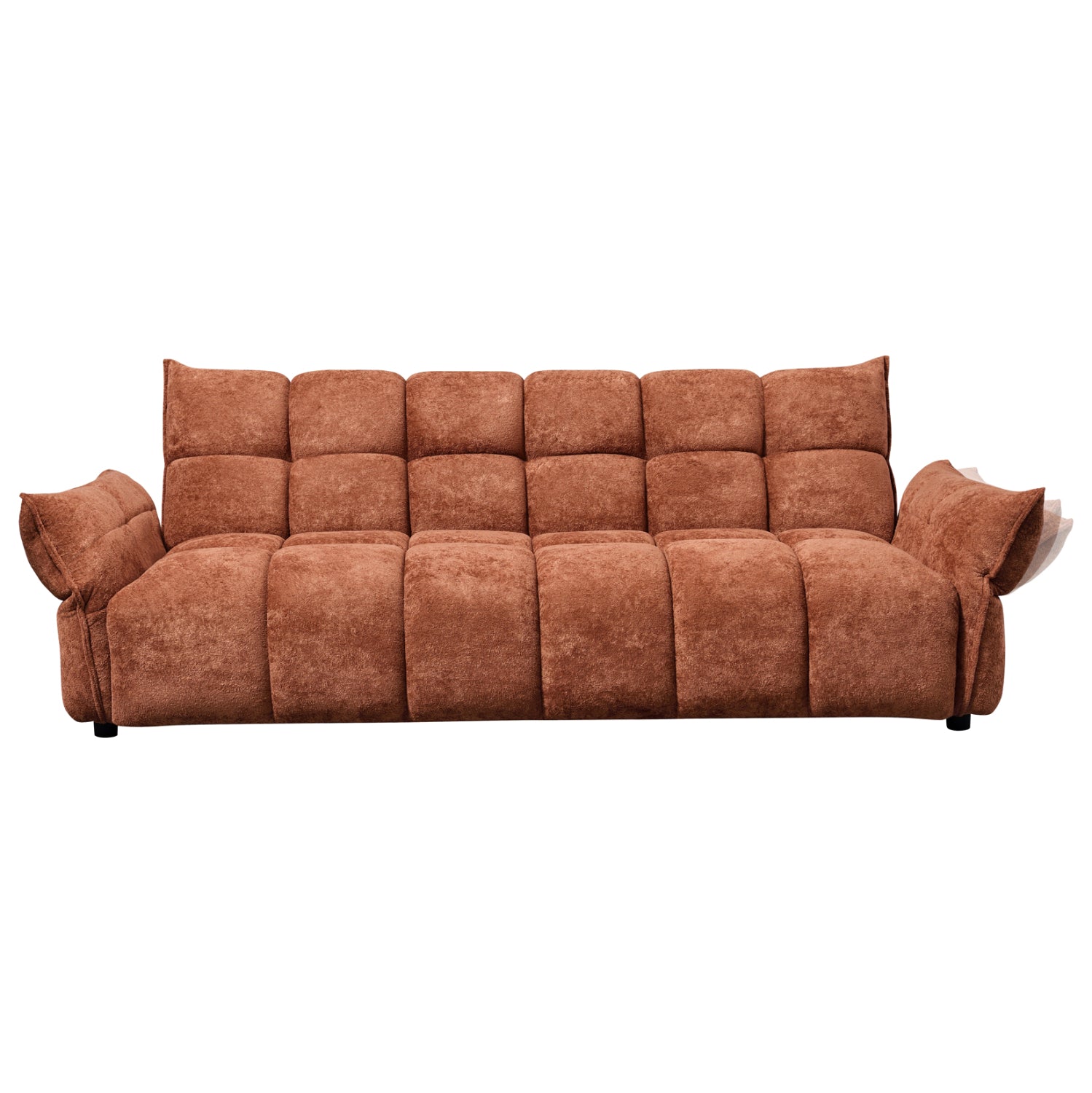 Диван легло Позитано теракота плат с покет пружини 240-250x90x85 см