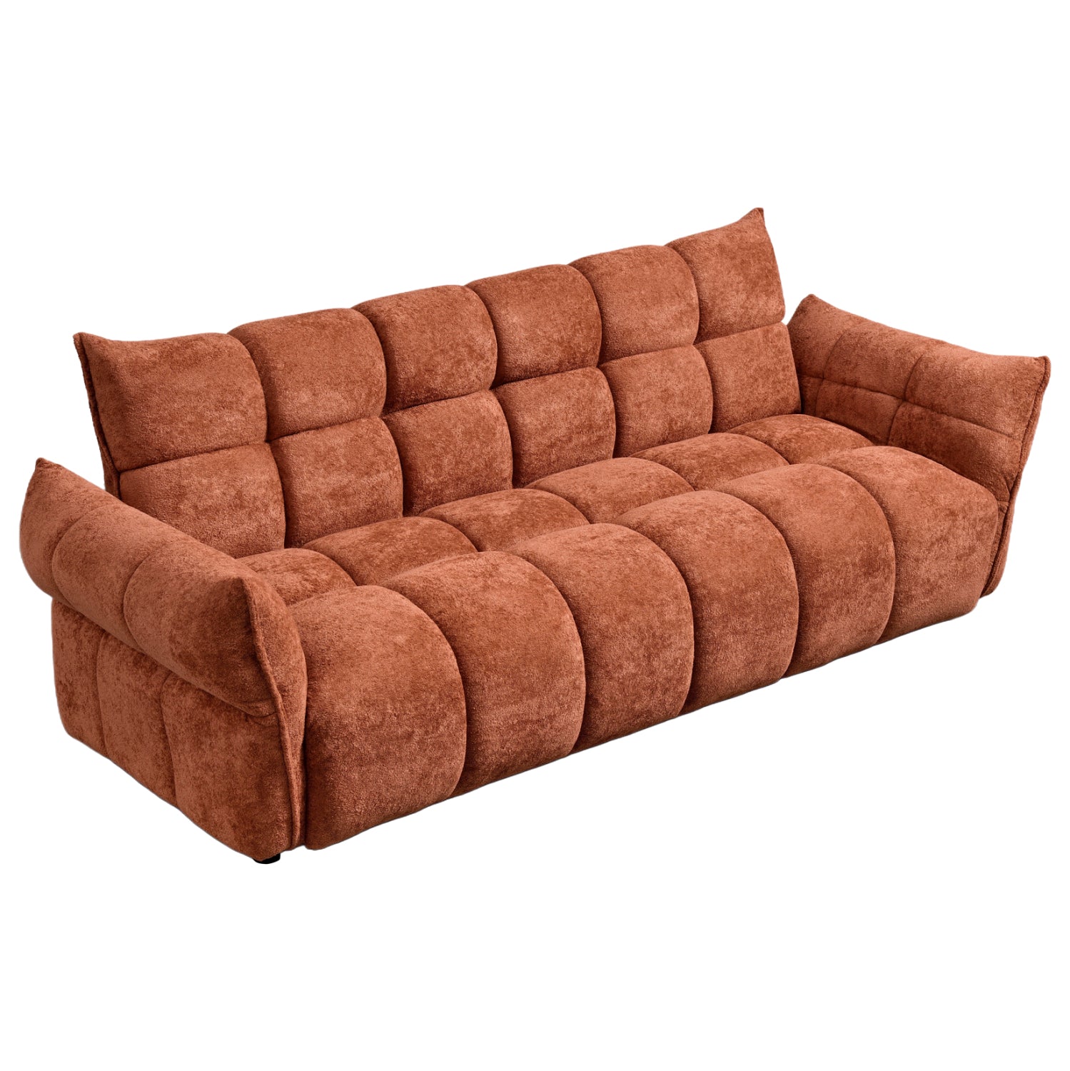 Диван легло Позитано теракота плат с покет пружини 240-250x90x85 см