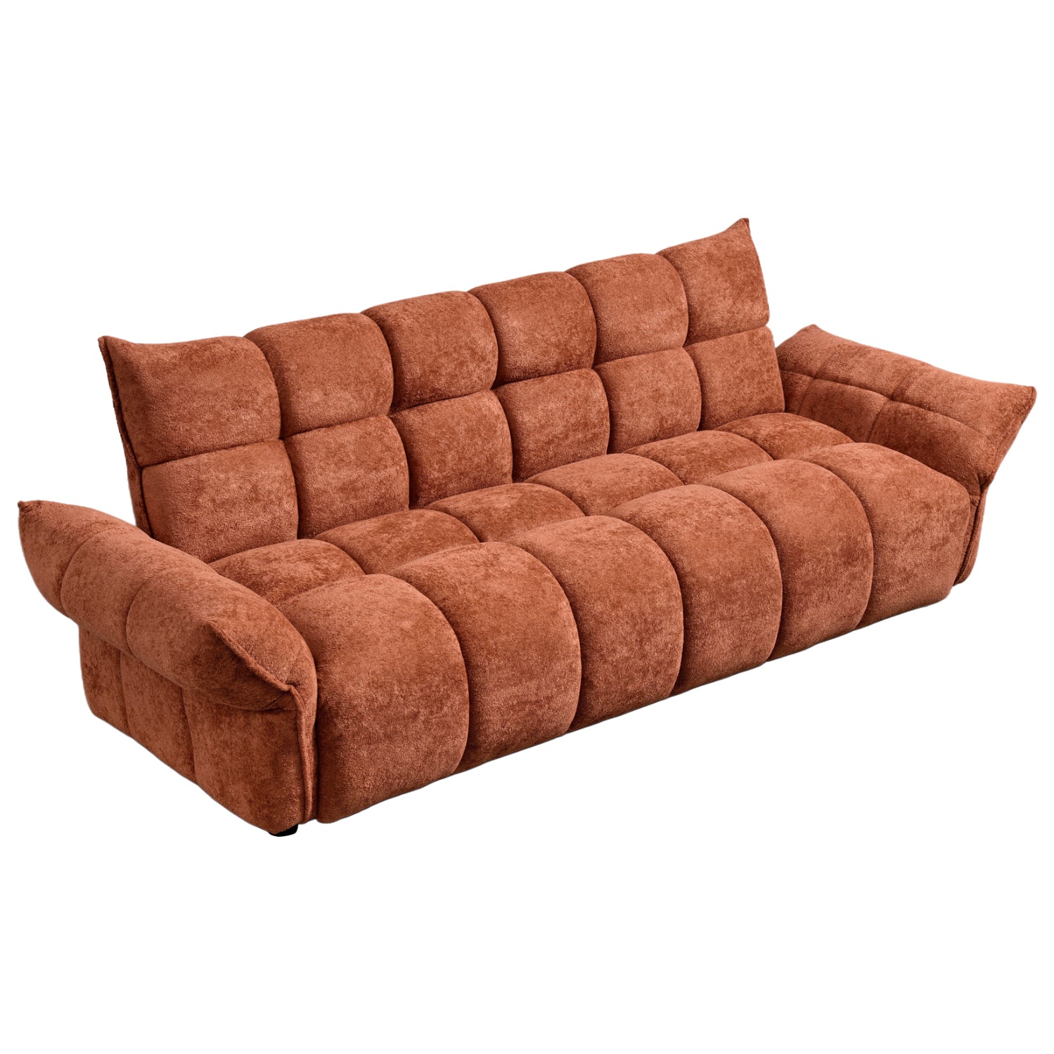 Диван легло Позитано теракота плат с покет пружини 240-250x90x85 см