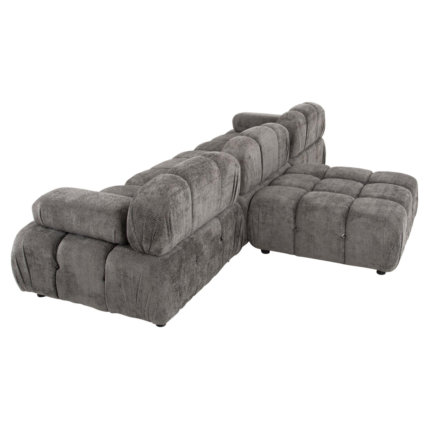 Полиморфен диван Портофино текстилна материя сив 290x196x76Hсм.