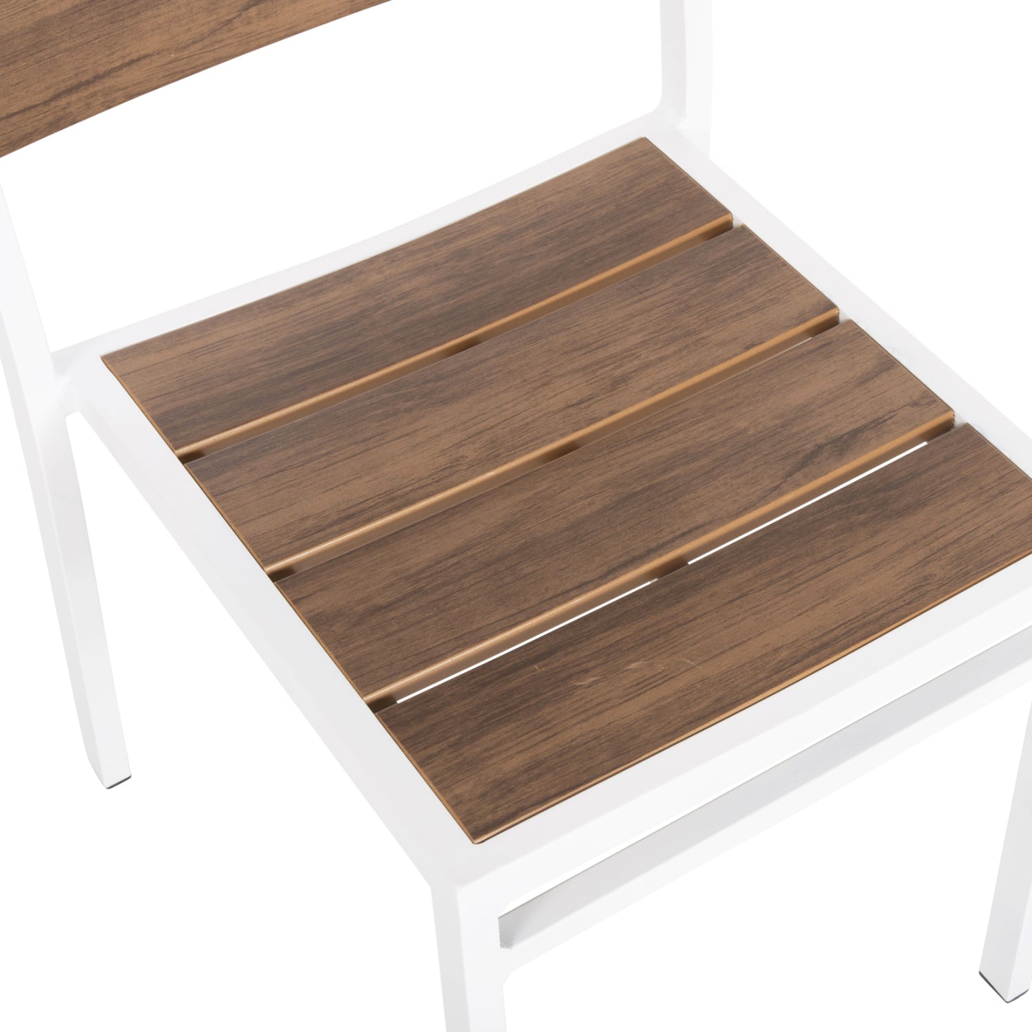 Алуминиеов стол SAGA бял с полиудо 46x52x86Hсм.