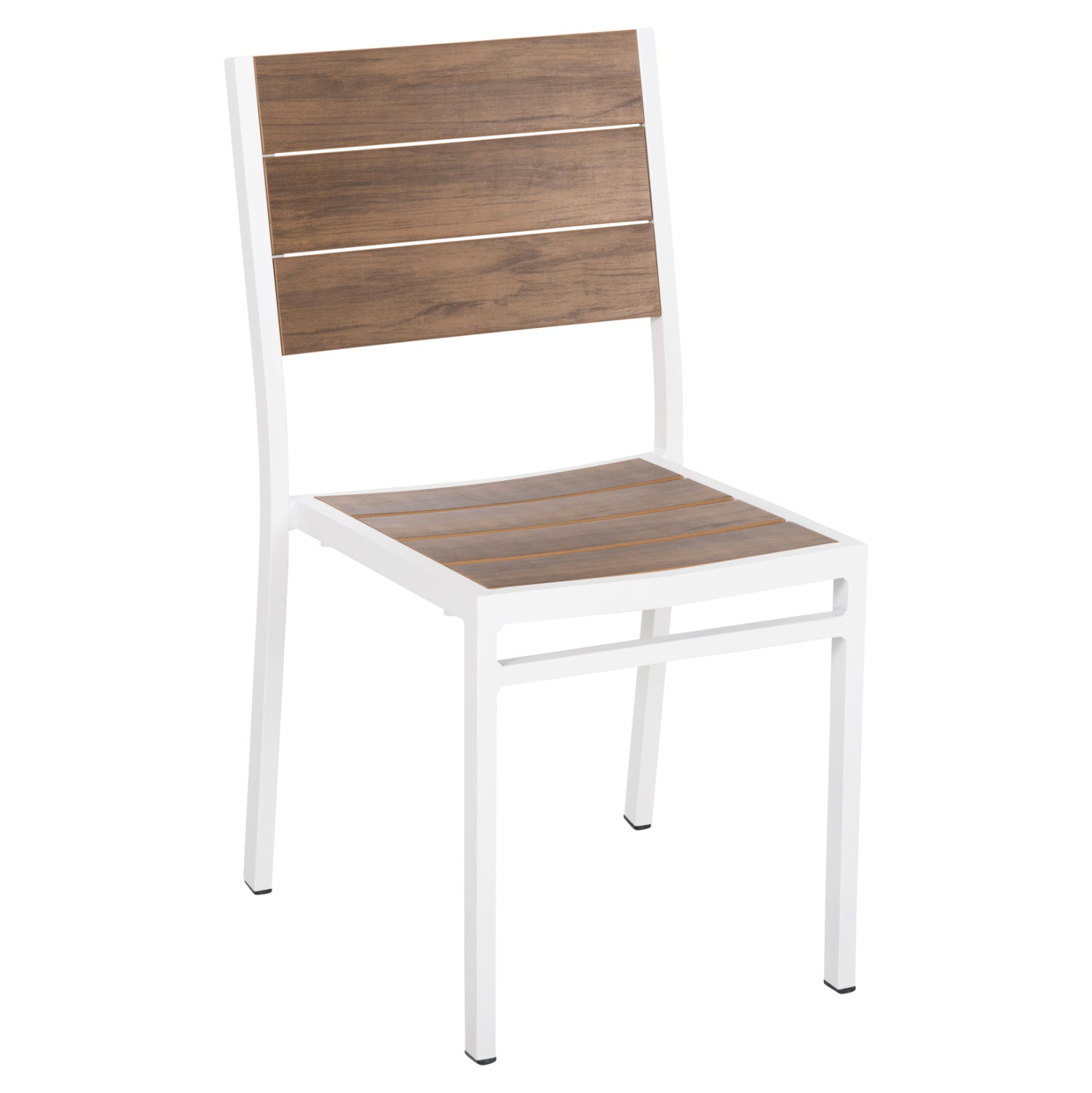Алуминиеов стол SAGA бял с полиудо 46x52x86Hсм.